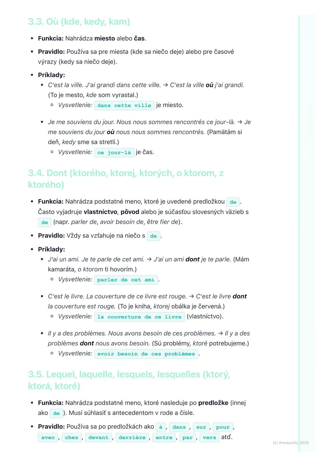 # Vzťažné zámená (Pronoms
relatifs)

1. Úvod do vzťažných zámen

Dnes si zopakujeme a prehĺbime vzťažné zámená vo francúzštine. Je to dosť
d