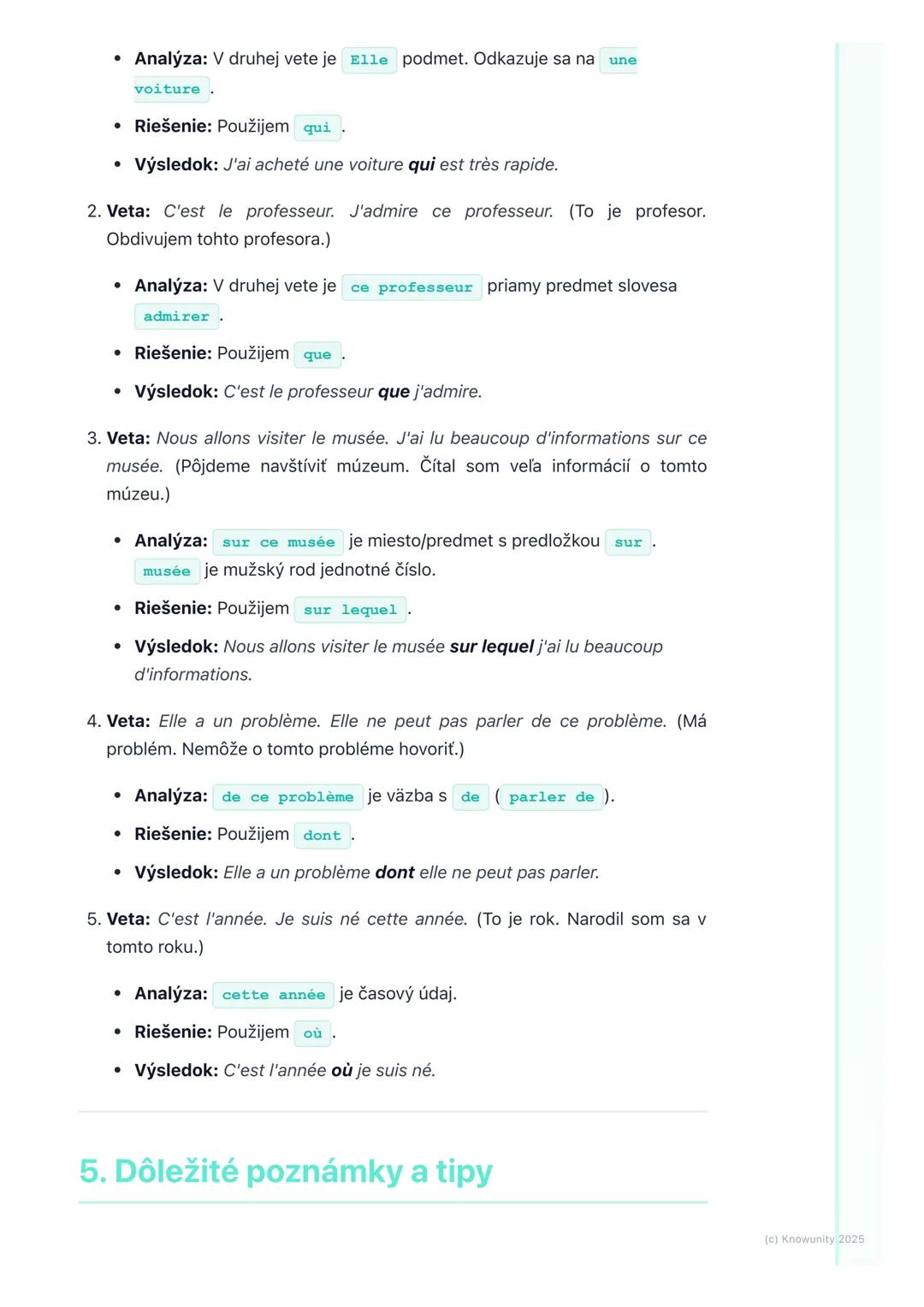 # Vzťažné zámená (Pronoms
relatifs)

1. Úvod do vzťažných zámen

Dnes si zopakujeme a prehĺbime vzťažné zámená vo francúzštine. Je to dosť
d