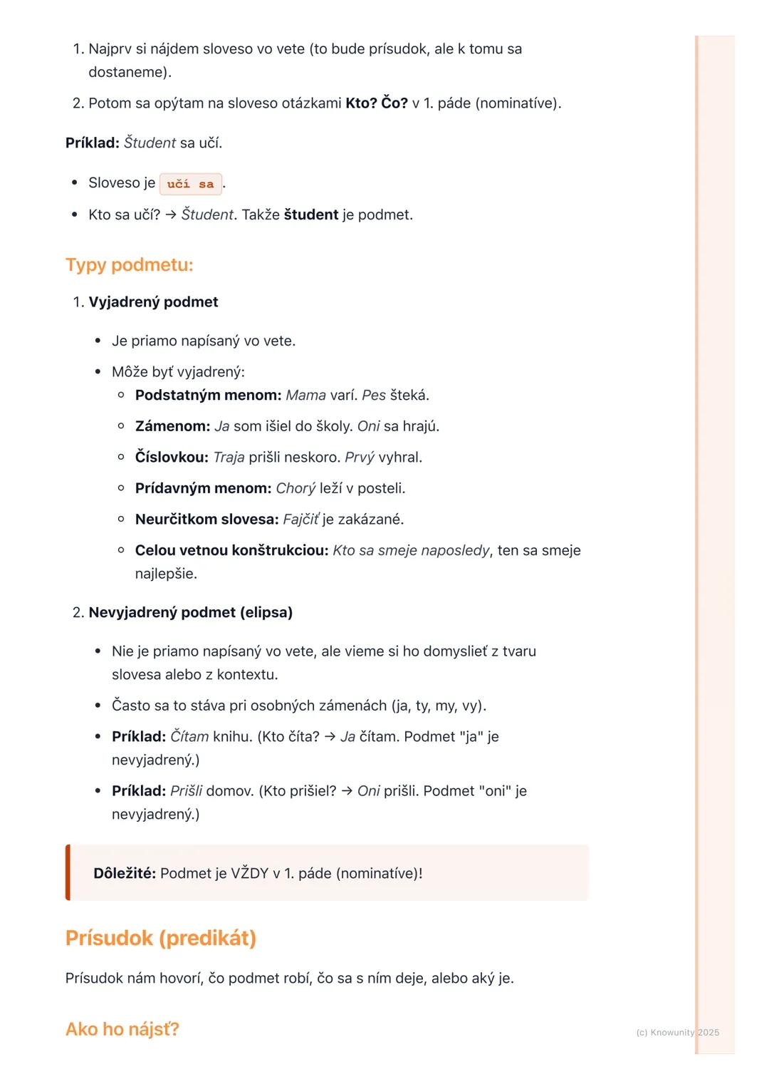 # Základné vetné členy

1. Úvod do základných vetných členov

Takže, na skúšku si musím zopakovať základné vetné členy. To sú tie
najdôležit