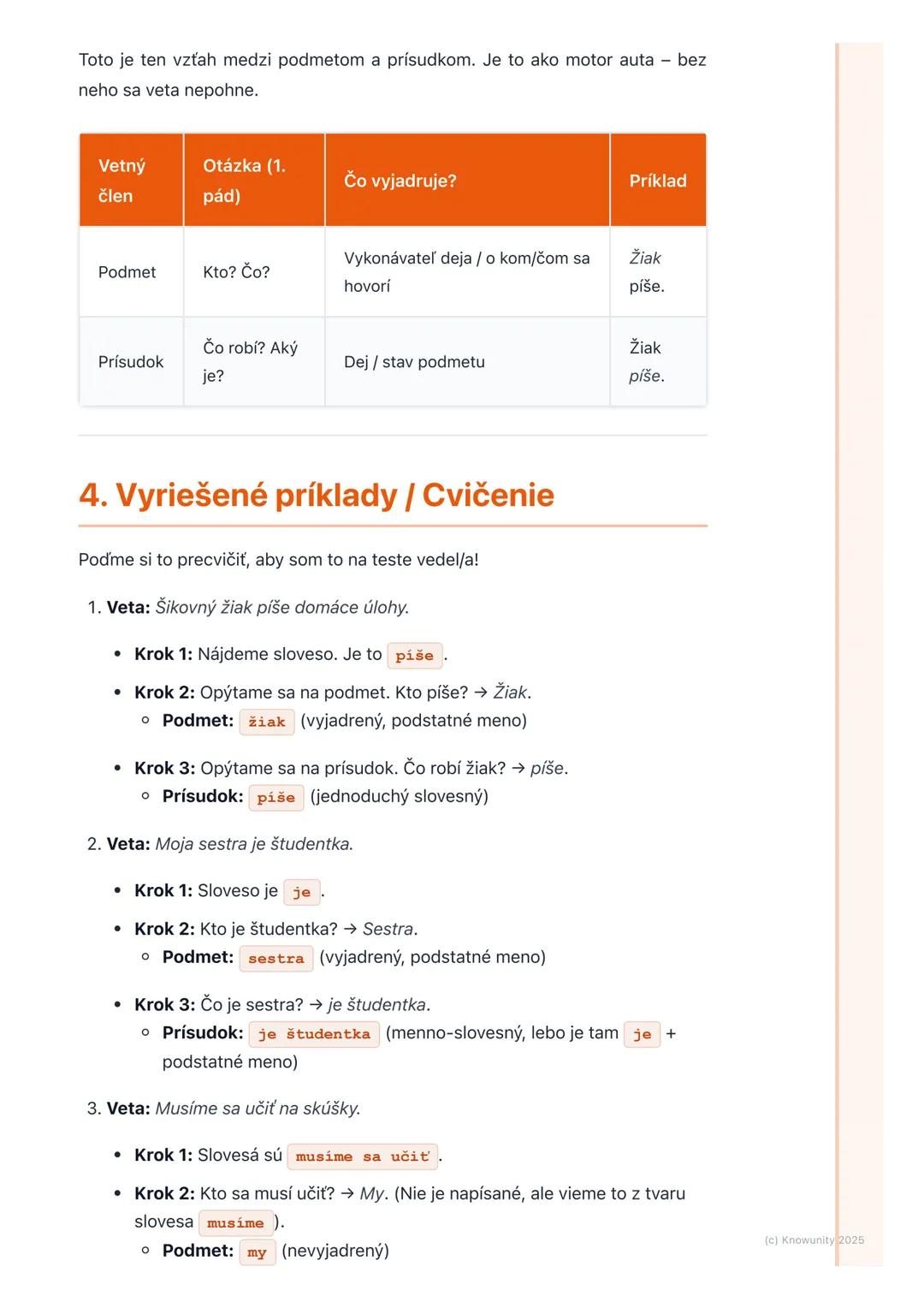 # Základné vetné členy

1. Úvod do základných vetných členov

Takže, na skúšku si musím zopakovať základné vetné členy. To sú tie
najdôležit