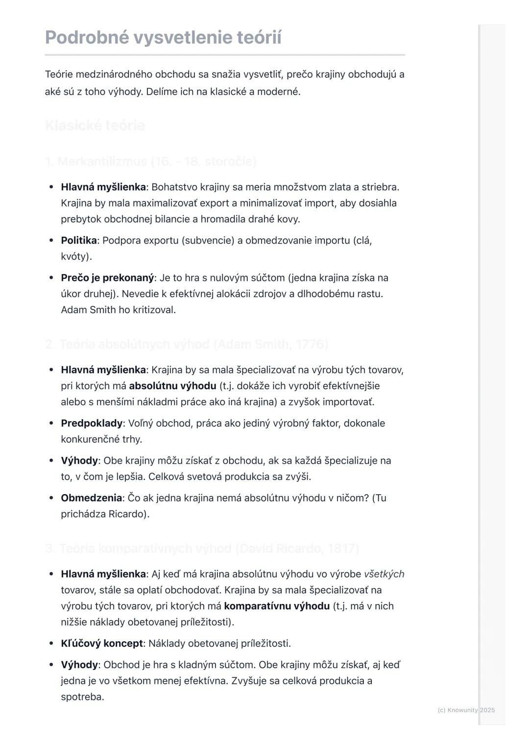 # Teórie medzinárodného
obchodu

Prehľad medzinárodného obchodu

Medzinárodný obchod je výmena tovarov a služieb medzi krajinami. Je to
zákl