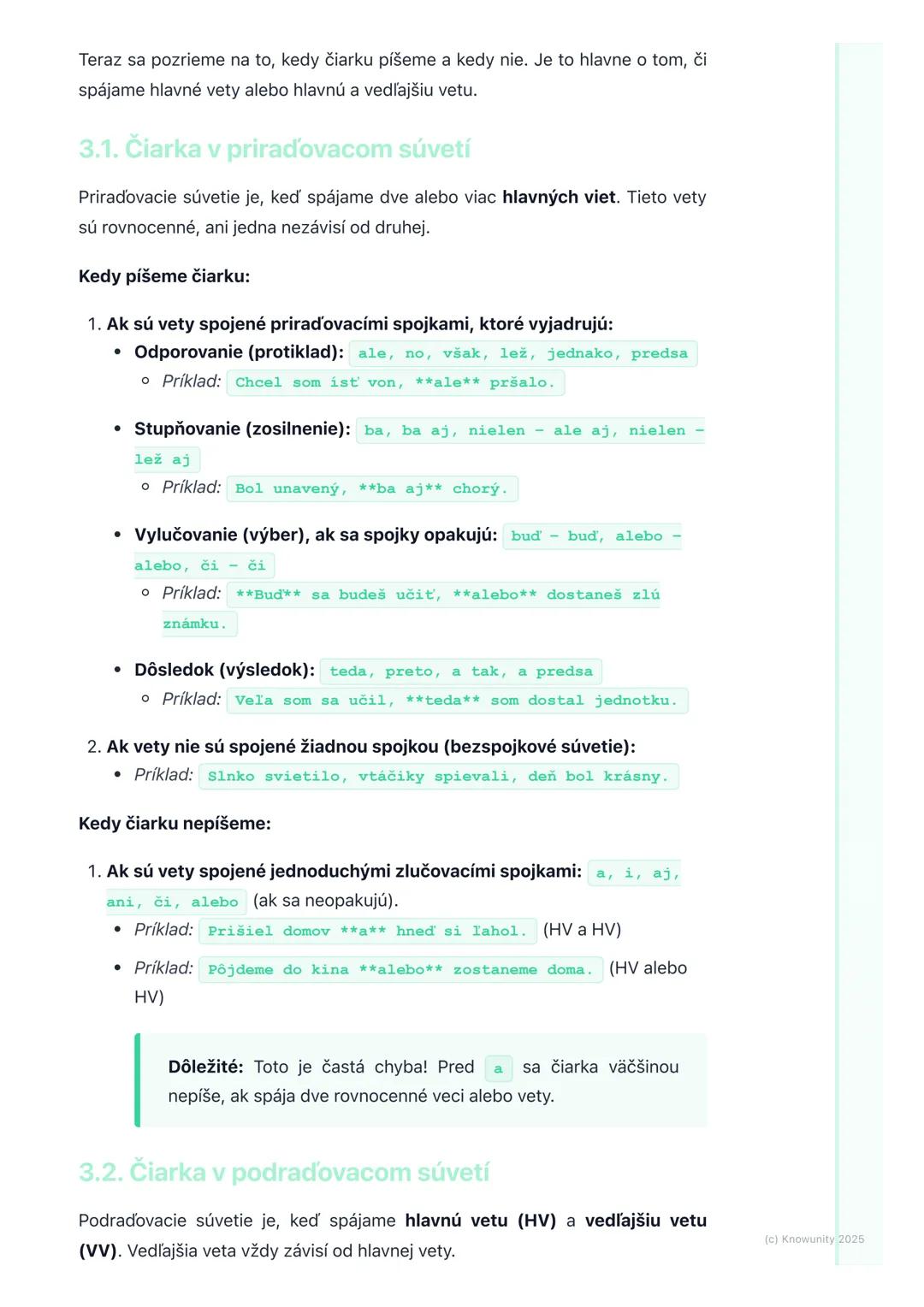 # Interpunkcia v súvetí

## 1. Prehľad interpunkcie v súvetí

Ahojte! Dnes si zopakujeme, ako správne písať čiarky v súvetiach. Je to
dôleži