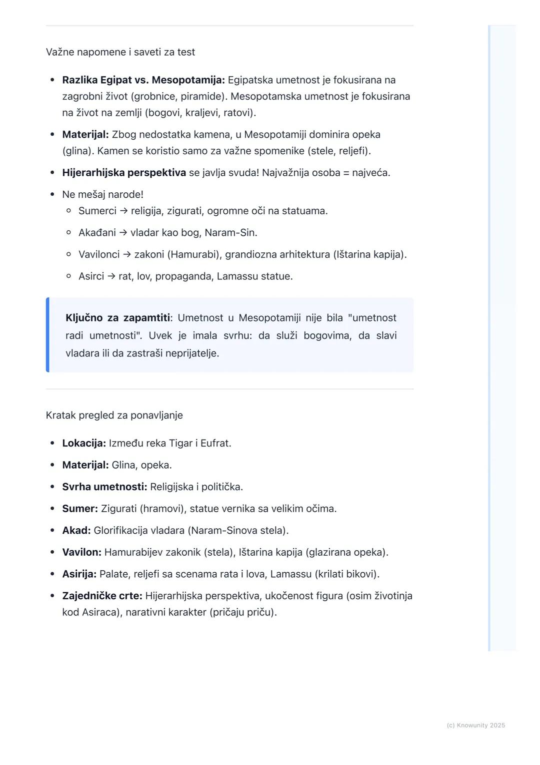 # Umetnost Mesopotamije

Uvod u umetnost Mesopotamije

Mesopotamija se naziva "kolevkom civilizacije". Nalazila se između reka Tigar i
Eufra