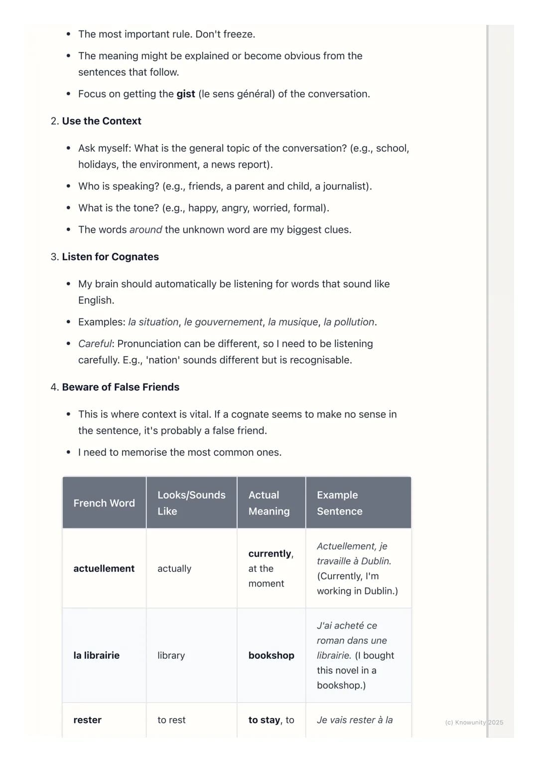 # Dealing with Unfamiliar
Vocabulary

Introduction to the problem

In the aural exam, it's basically guaranteed that I'll hear words I don't