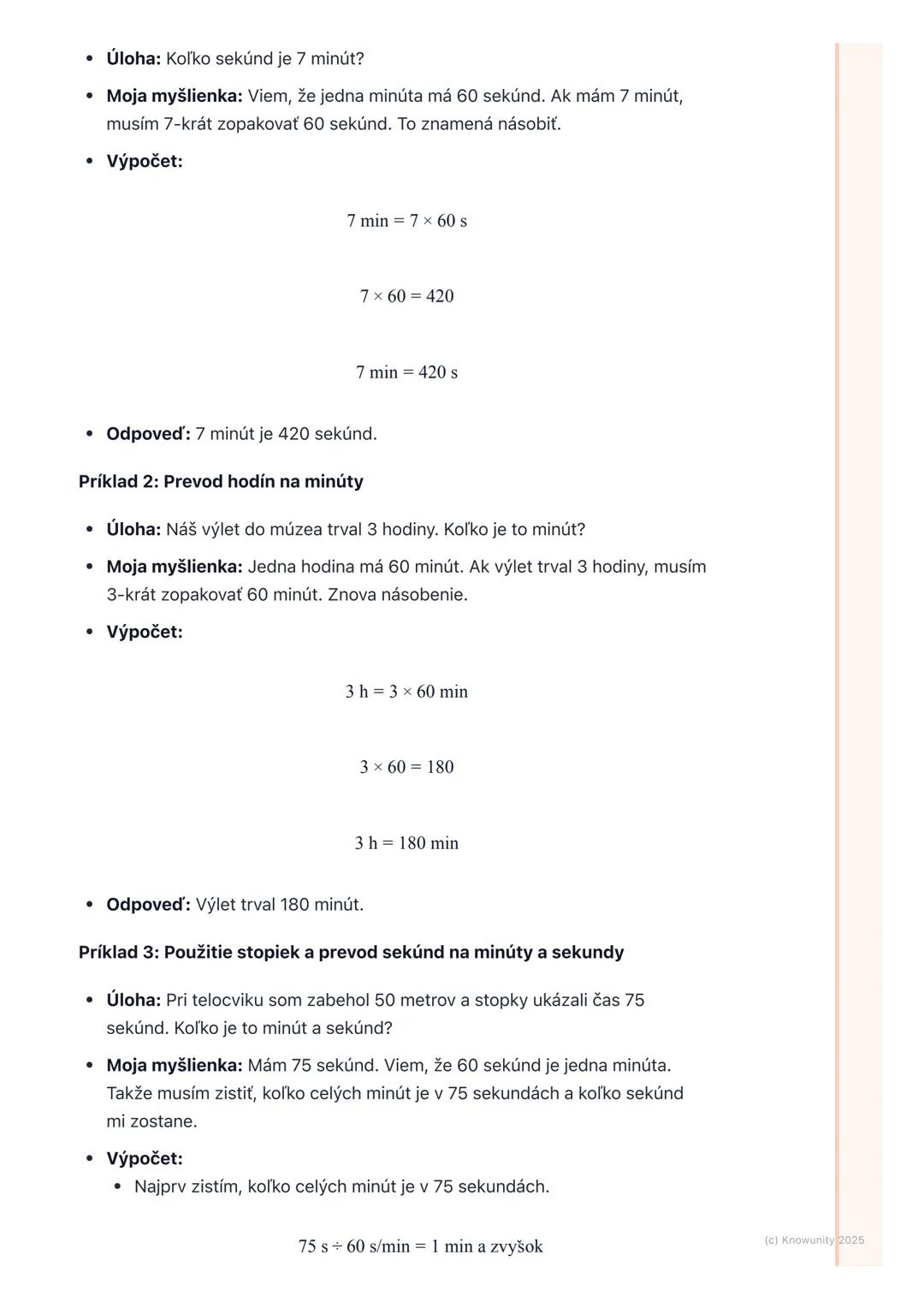 # Meranie času

1. Prehľad merania času

Čas je niečo, čo nám hovorí, ako dlho niečo trvá alebo kedy sa niečo stane. Je
to veľmi dôležité, l