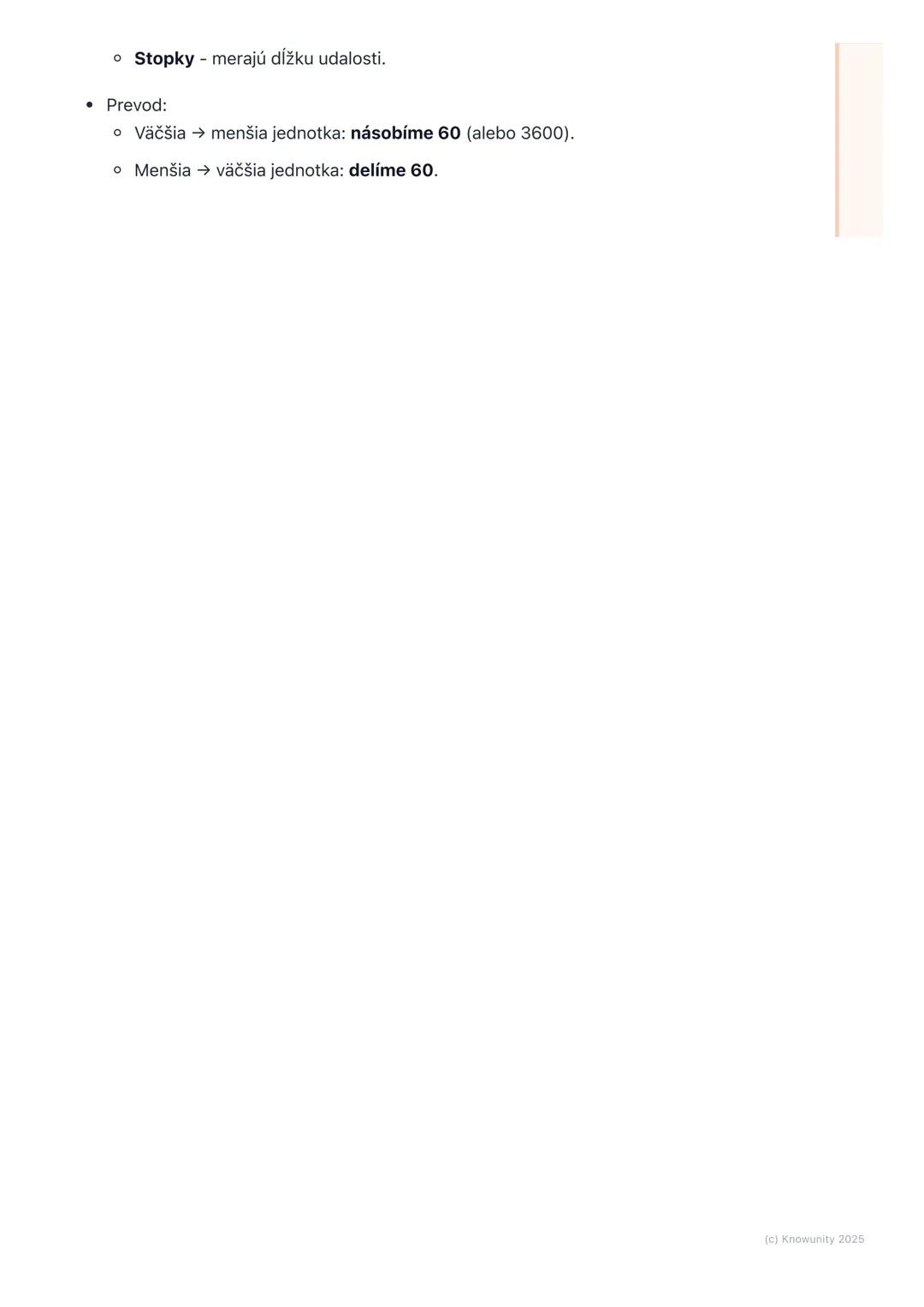 # Meranie času

1. Prehľad merania času

Čas je niečo, čo nám hovorí, ako dlho niečo trvá alebo kedy sa niečo stane. Je
to veľmi dôležité, l