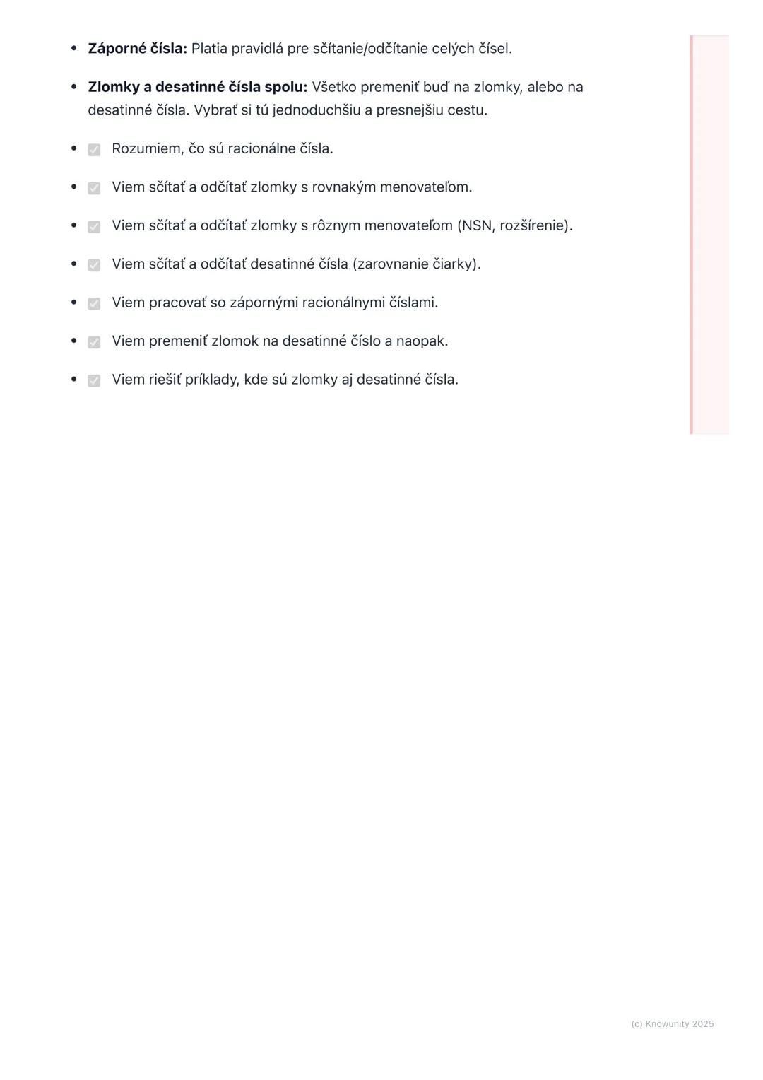 # Sčítanie a odčítanie
racionálnych čísel

1. Prehľad / Úvod

Ahojte! Dnes si zopakujeme a naučíme sa, ako sčítavať a odčítavať racionálne
č
