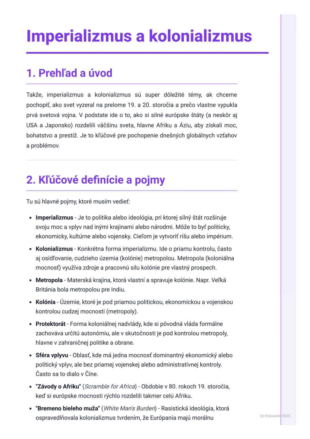 Imperializmus a kolonializmus