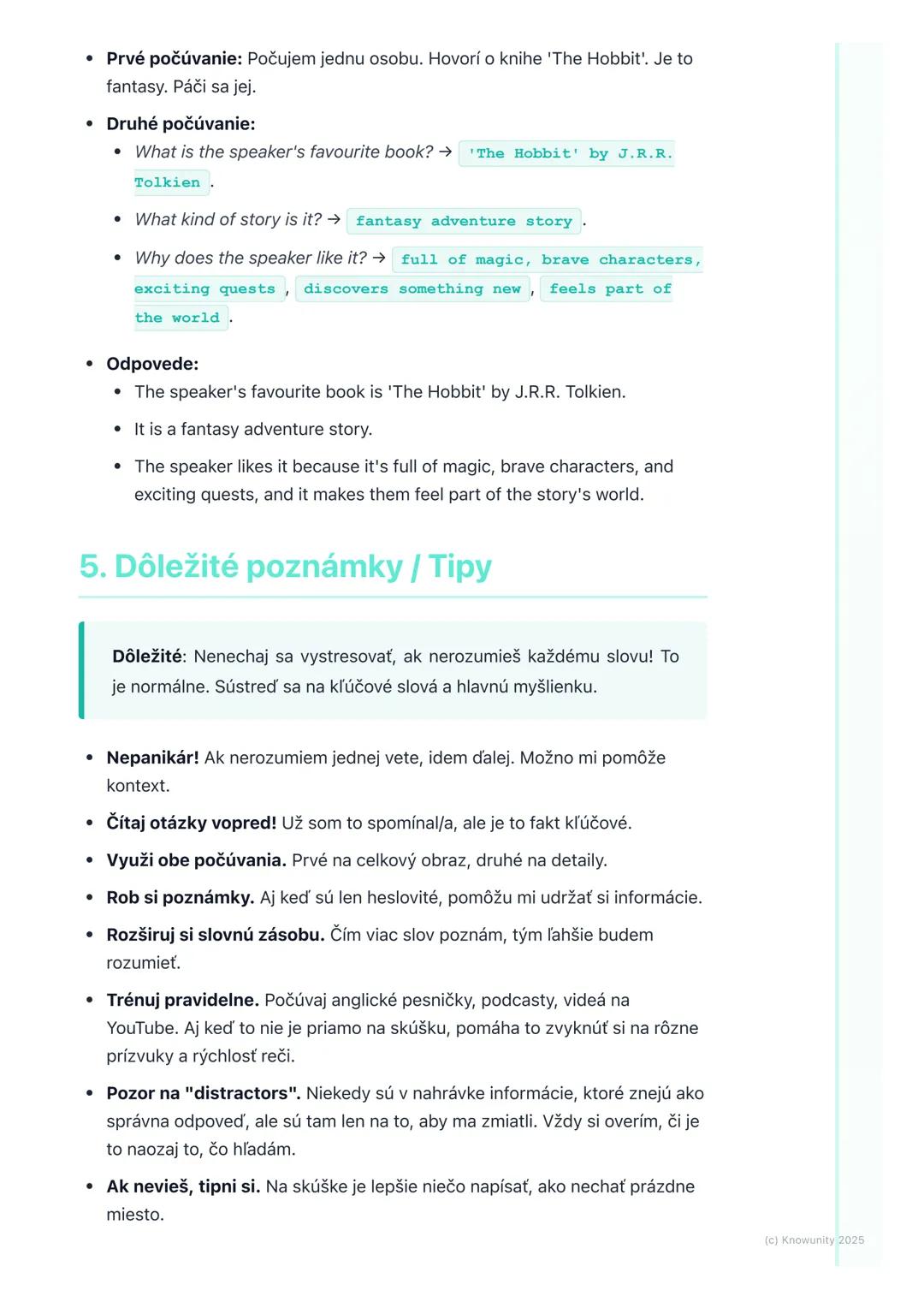 # Porozumenie krátkym
dialógom a monológom
(Understanding Short
Dialogues and Monologues)

1. Prehľad a úvod

Toto učivo je o tom, ako lepši