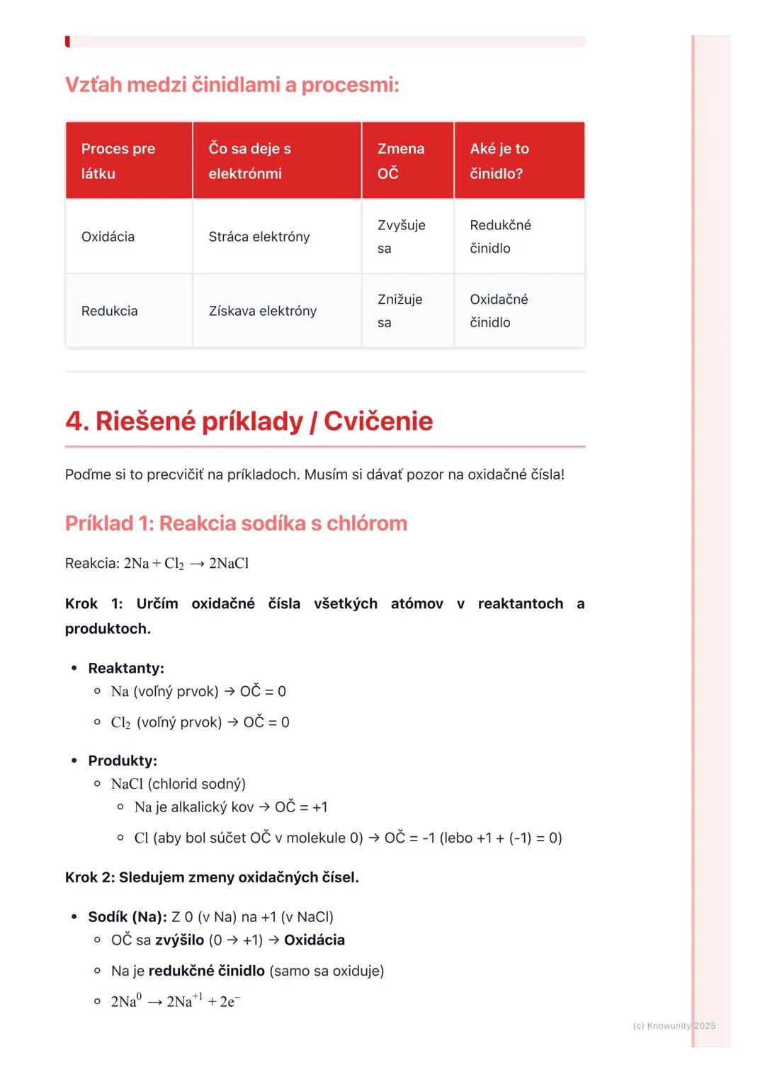 # Oxidačno-redukčné reakcie

## 1. Prehľad oxidačno-redukčných reakcií

Oxidačno-redukčné reakcie, často skrátene redoxné reakcie, sú super 