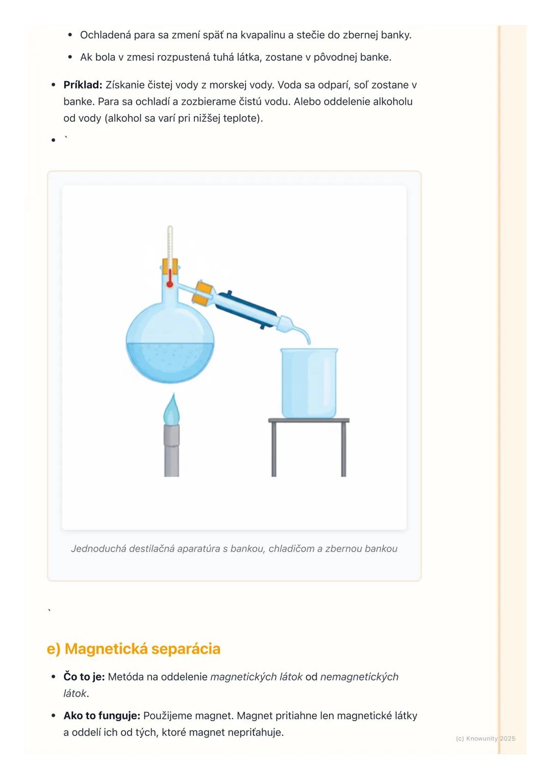 # Metódy oddeľovania zmesí

1. Prehľad metód oddeľovania zmesí

Dnes sa budeme učiť, ako môžeme rozdeliť rôzne zmesi na ich pôvodné časti.
J