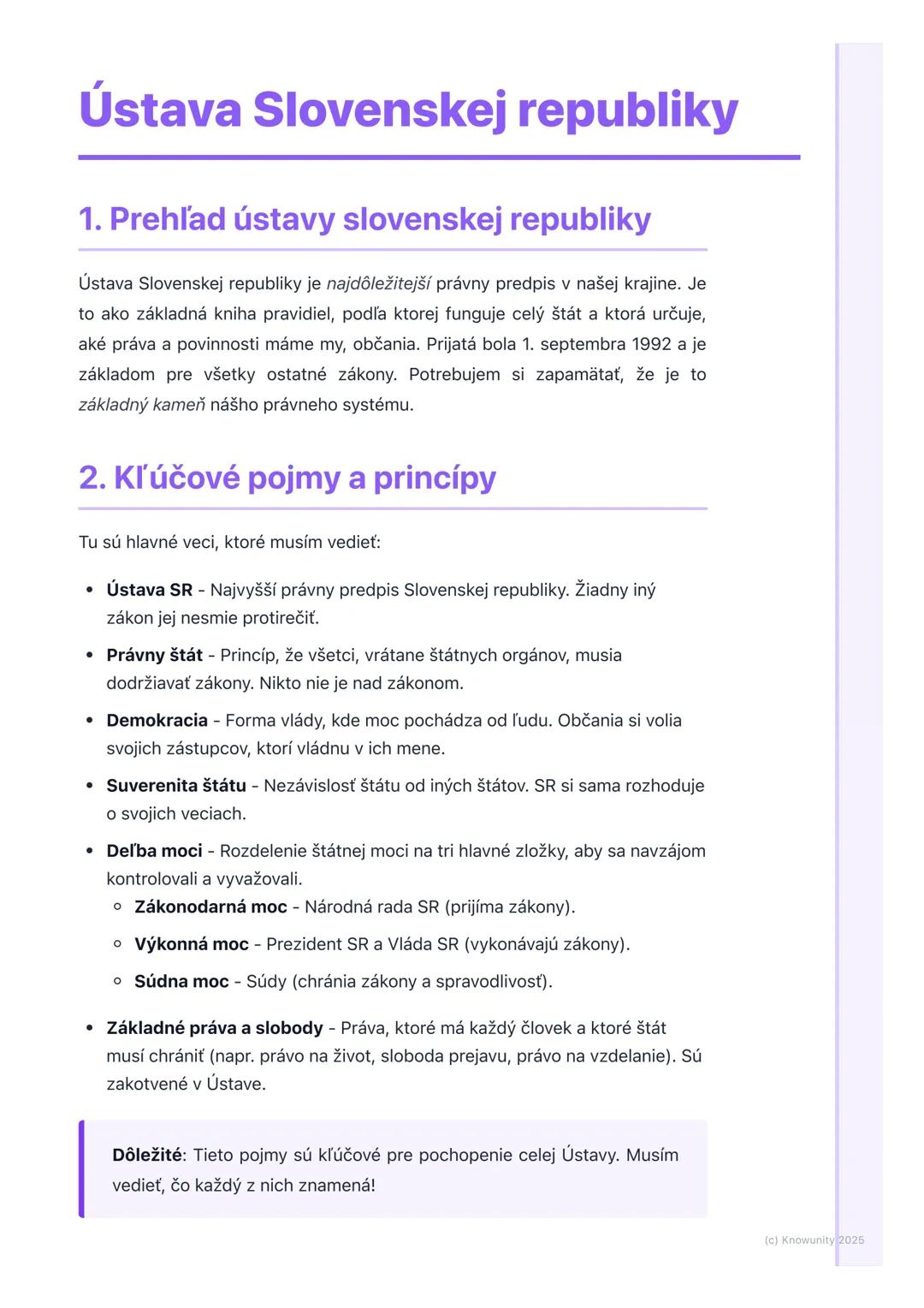 Ústava Slovenskej republiky - Prehľad a Základné Informácie