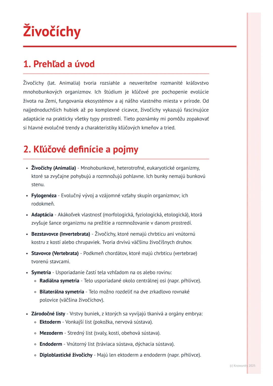 # Živočíchy

1. Prehľad a úvod

Živočíchy (lat. Animalia) tvoria rozsiahle a neuveriteľne rozmanité kráľovstvo
mnohobunkových organizmov. Ic