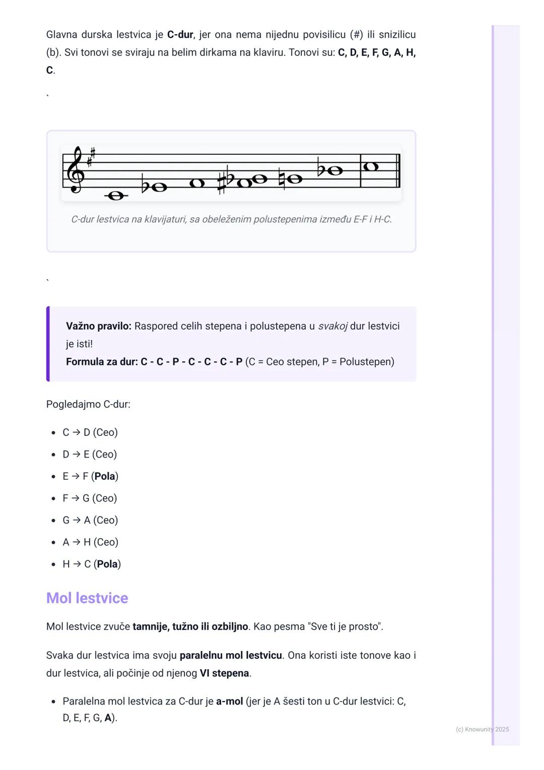 # Melodija i lestvice

## Uvod u melodiju i lestvice

Melodija je ono što pevušimo, to je glavni deo pesme koji pamtimo. Sastoji se od
niza 