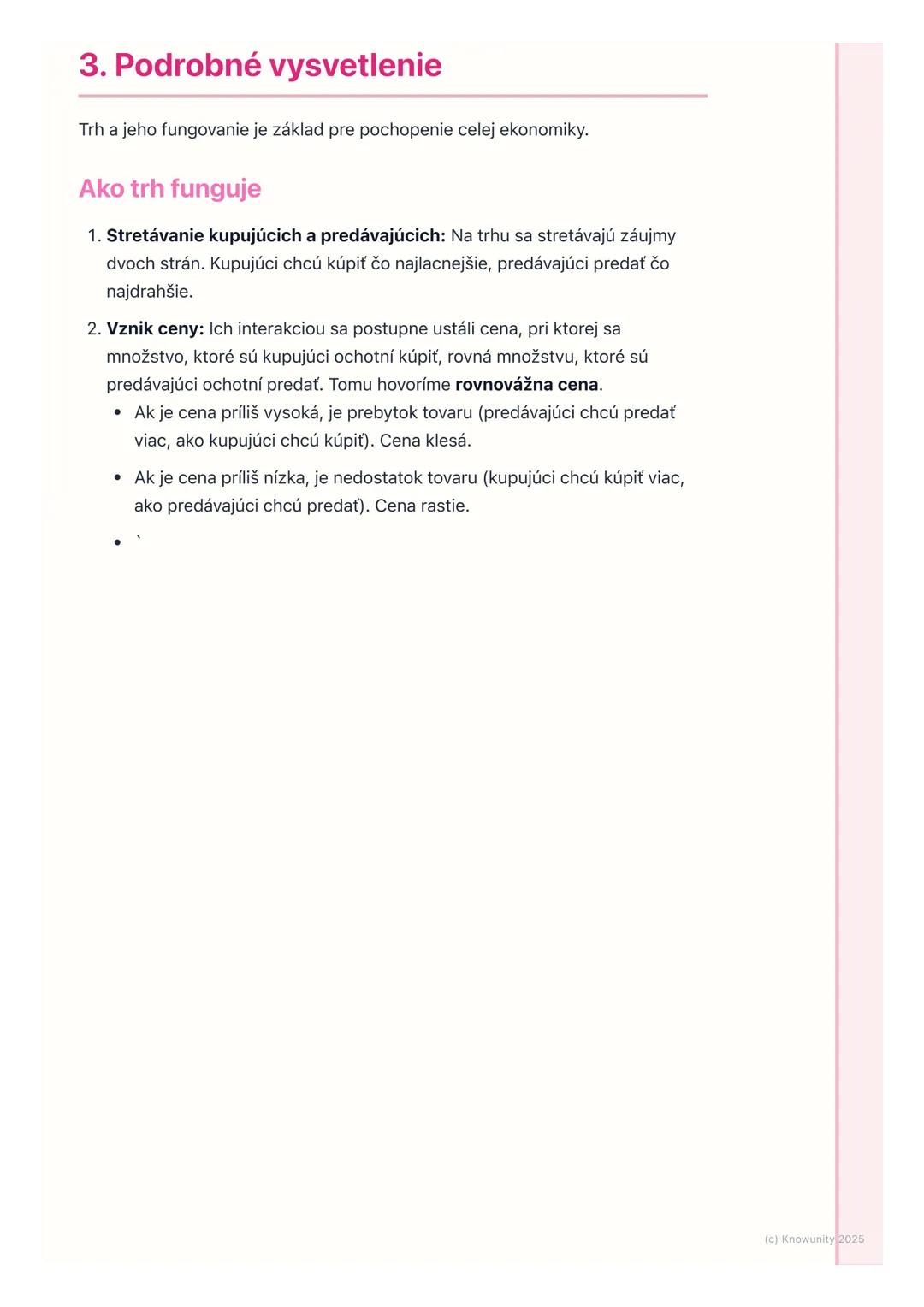 # Podstata a funkcie trhu

1. Prehľad a úvod

Trh je pre ekonomiku úplne kľúčový. Predstavujem si ho ako také centrálne
miesto, kde sa stret