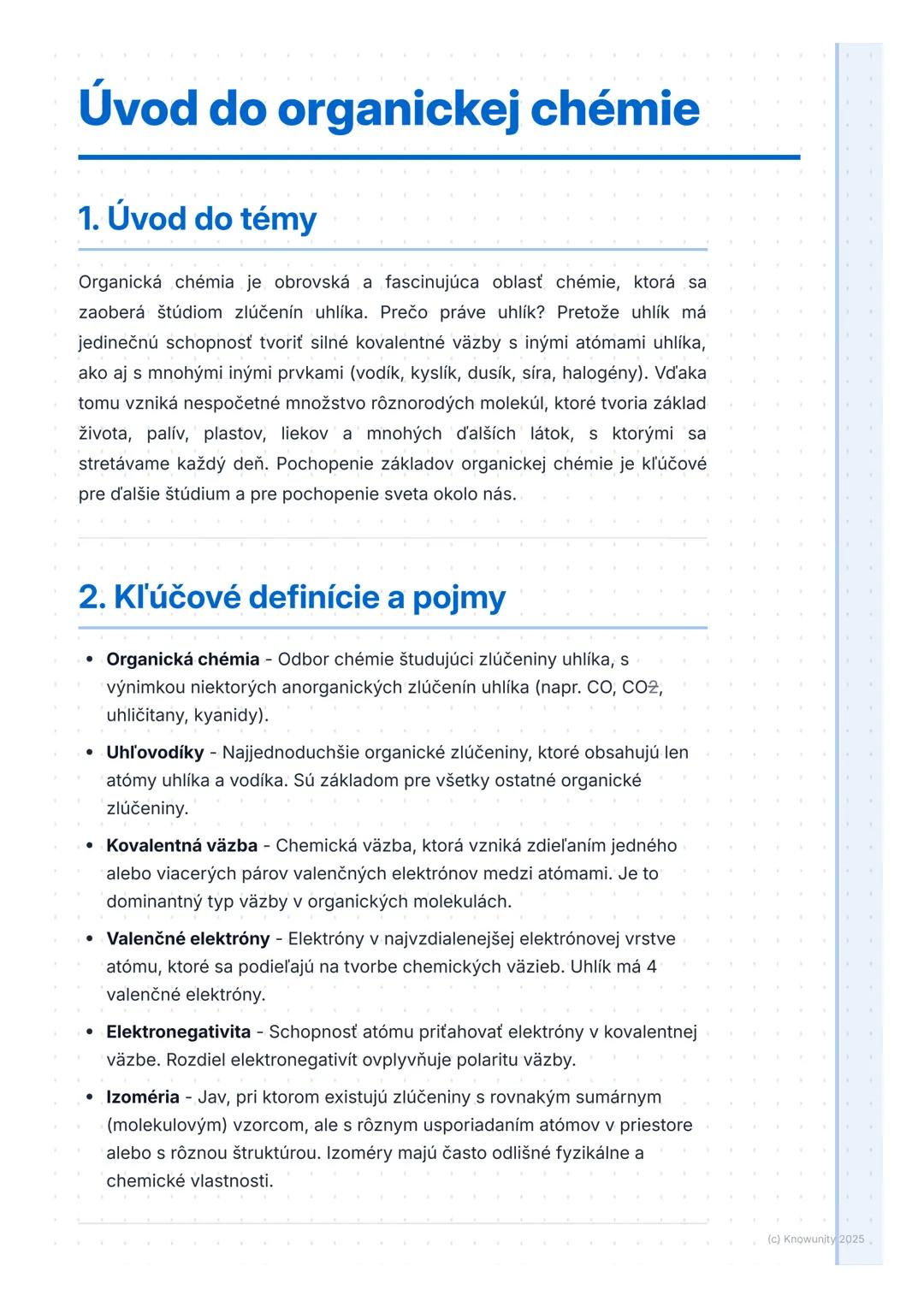 Základy organickej chémie: Ucelený sprievodca