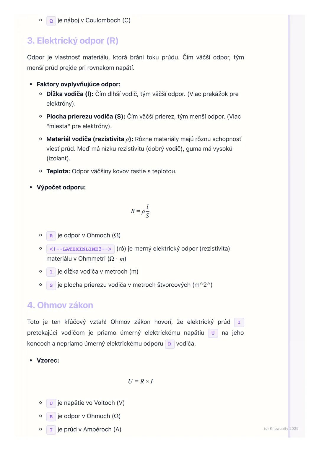 # Elektrický prúd a Ohmov
zákon

Prehľad / Úvod

Dnes si zopakujeme základy elektriny, konkrétne elektrický prúd a Ohmov
zákon. Je to super 