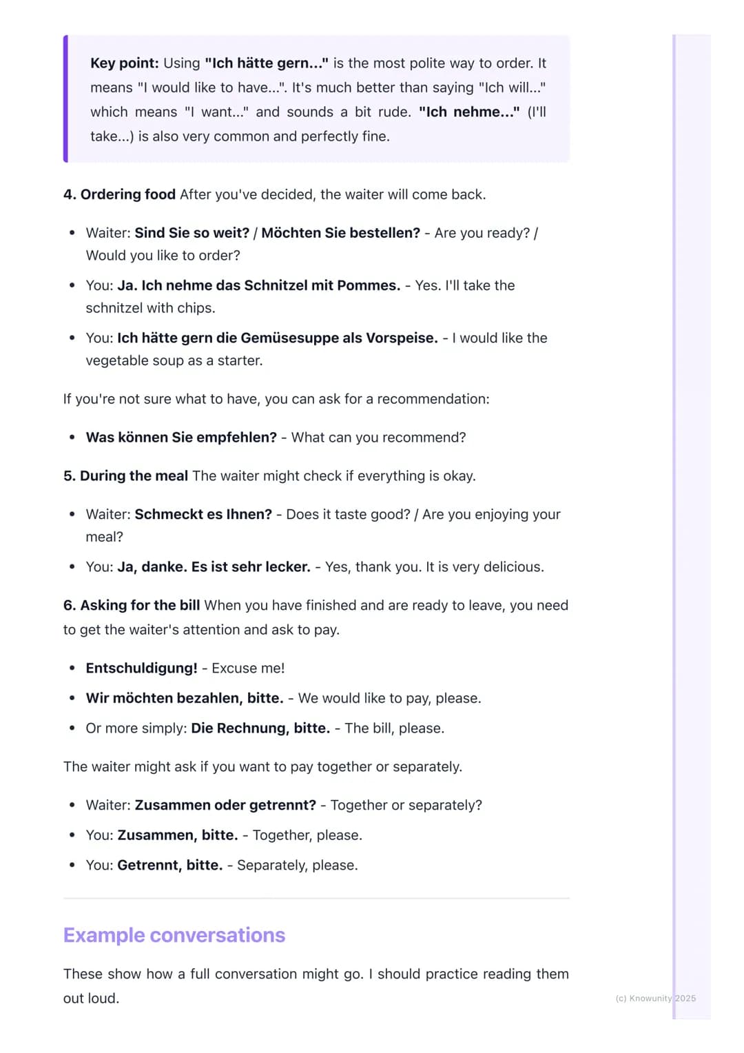 # At the Restaurant (Im
Restaurant)

Introduction to ordering in German

This is for Module 4, all about food and drink. These phrases are w