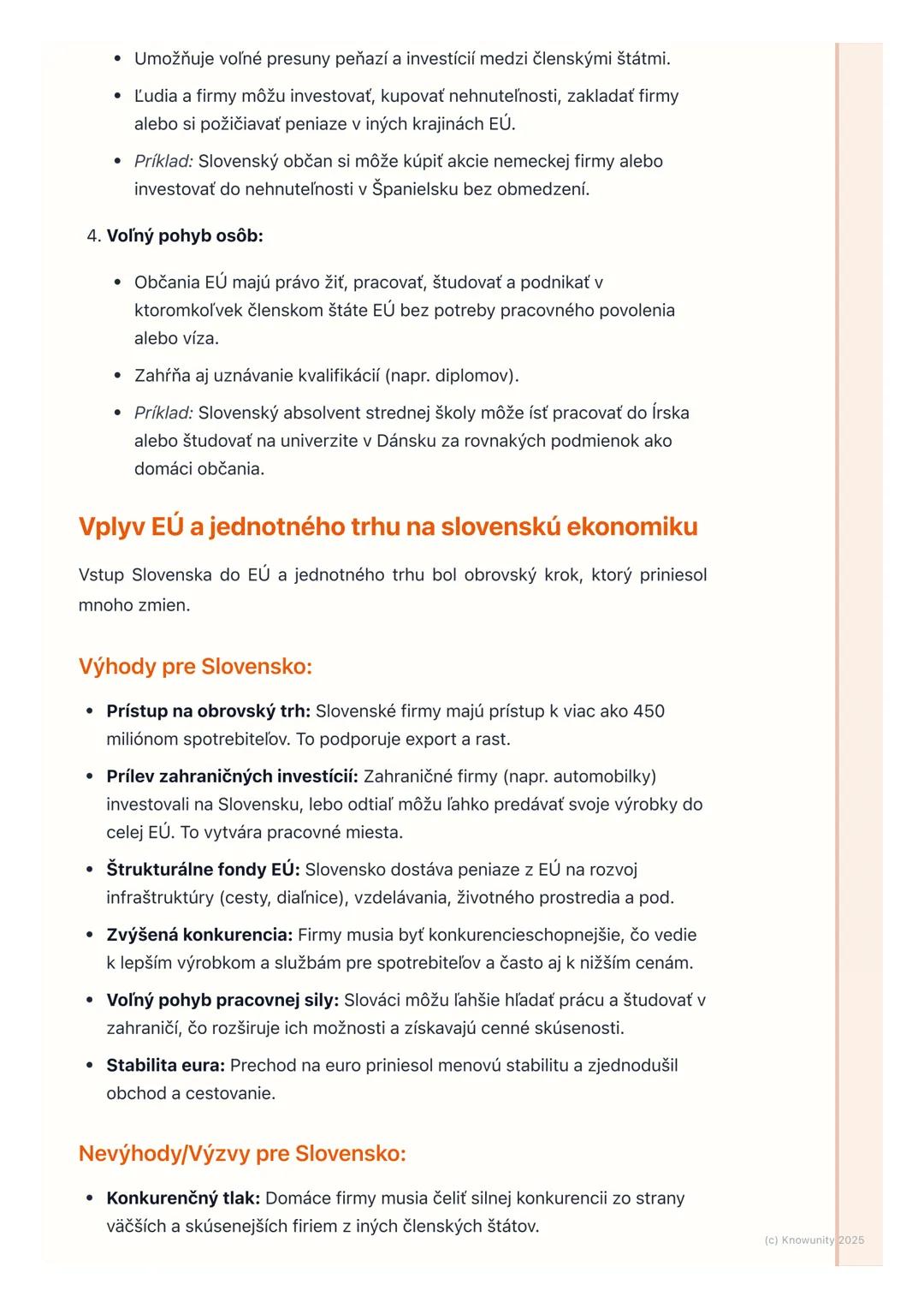 # Európska únia a jednotný trh

1. Prehľad/Úvod

EÚ je dôležité ekonomické a politické zoskupenie, ktoré má obrovský vplyv na
život v Európe