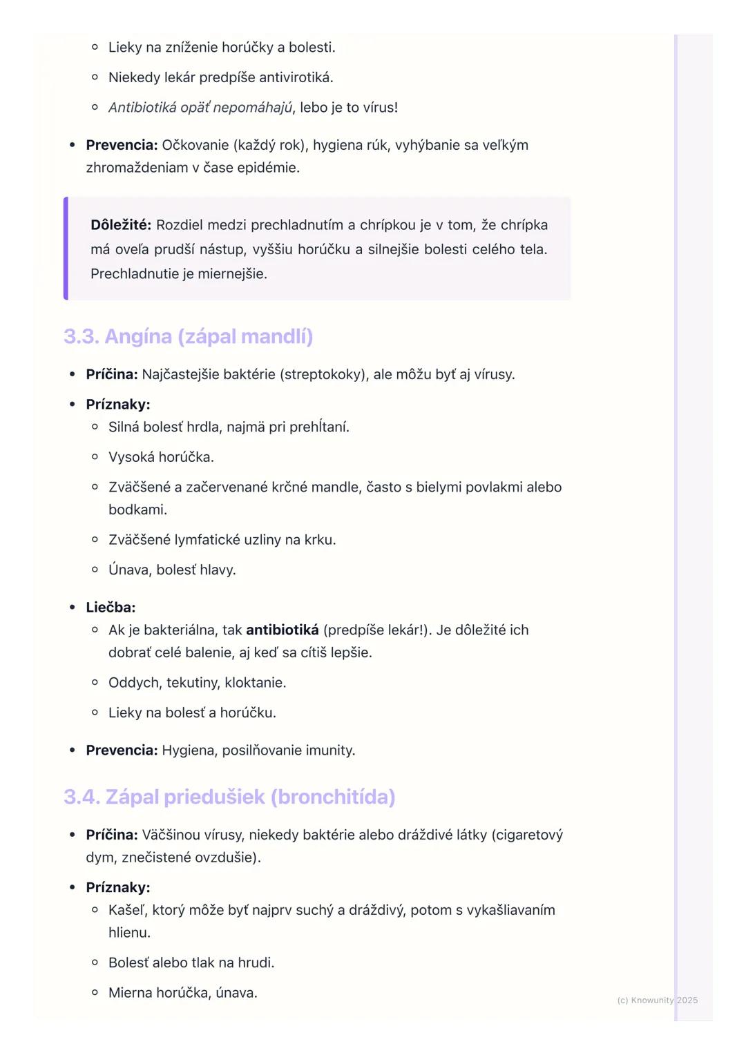 # Najčastejšie ochorenia
dýchacej sústavy

1. Prehľad ochorení dýchacej sústavy

Dýchacia sústava je pre nás veľmi dôležitá, lebo nám zabezp