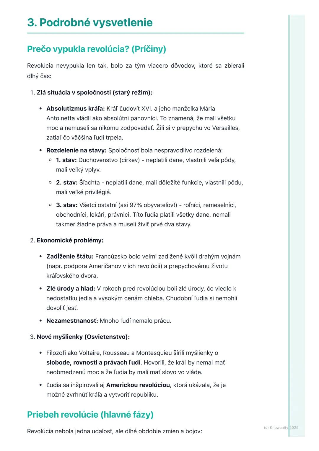 # Francúzska revolúcia – príčiny
a priebeh

1. Prehľad francúzskej revolúcie

Francúzska revolúcia bola obrovská zmena vo Francúzsku, ktorá 