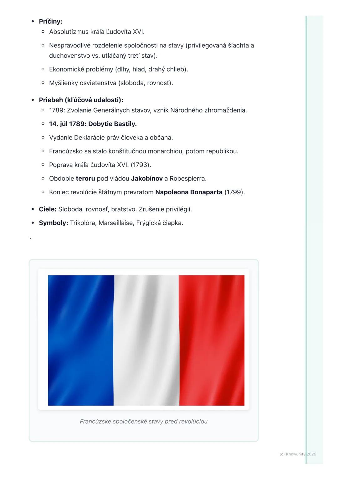 # Francúzska revolúcia – príčiny
a priebeh

1. Prehľad francúzskej revolúcie

Francúzska revolúcia bola obrovská zmena vo Francúzsku, ktorá 