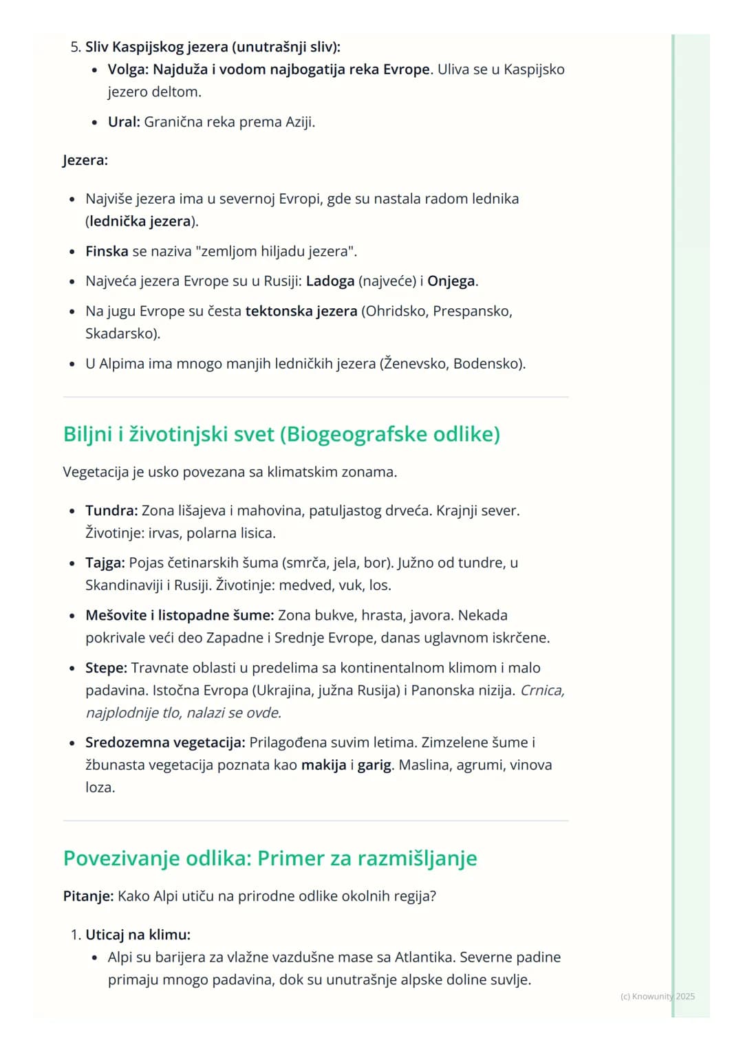 # Prirodne odlike Evrope

Uvodne napomene o Evropi

Evropa je geografski gledano poluostrvo Azije (zajedno čine Evroaziju). lako je
drugi na