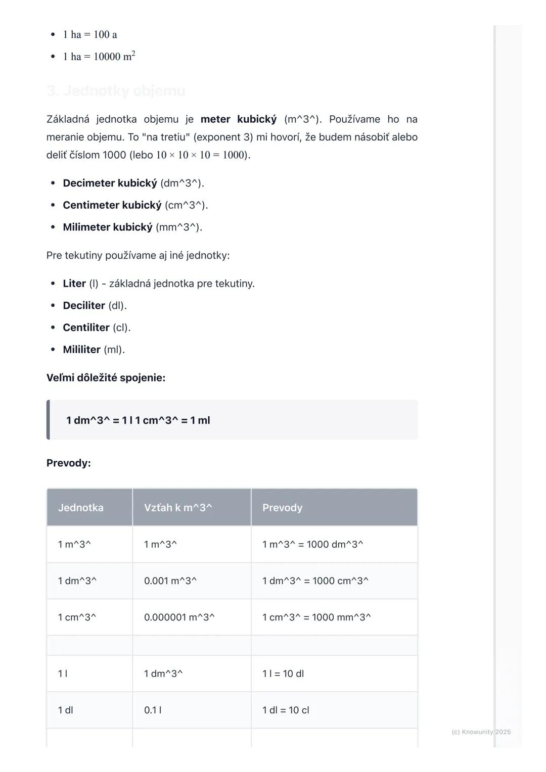 # Jednotky dĺžky, obsahu,
objemu, hmotnosti a času

Prehľad / úvod

Dnes si zopakujeme veľmi dôležité veci z matematiky ako meriame rôzne
ve