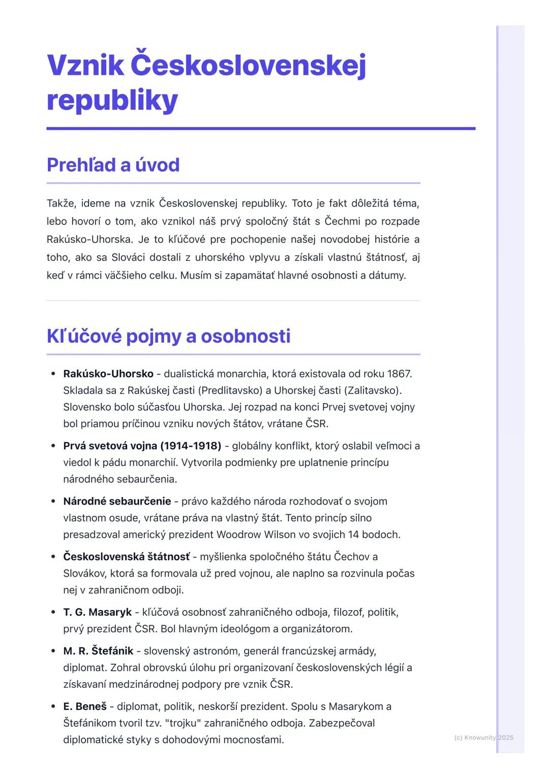 Vznik Československej republiky: Dôležitý medzník histórie