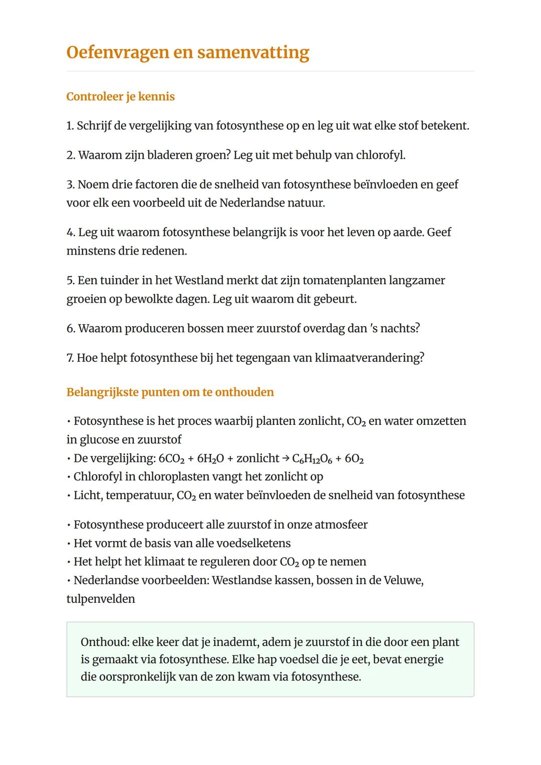 Fotosynthese: processen en
belang voor het leven op aarde
Hoe planten licht omzetten in voedsel en waarom dit essentieel is
Biologie - Grade