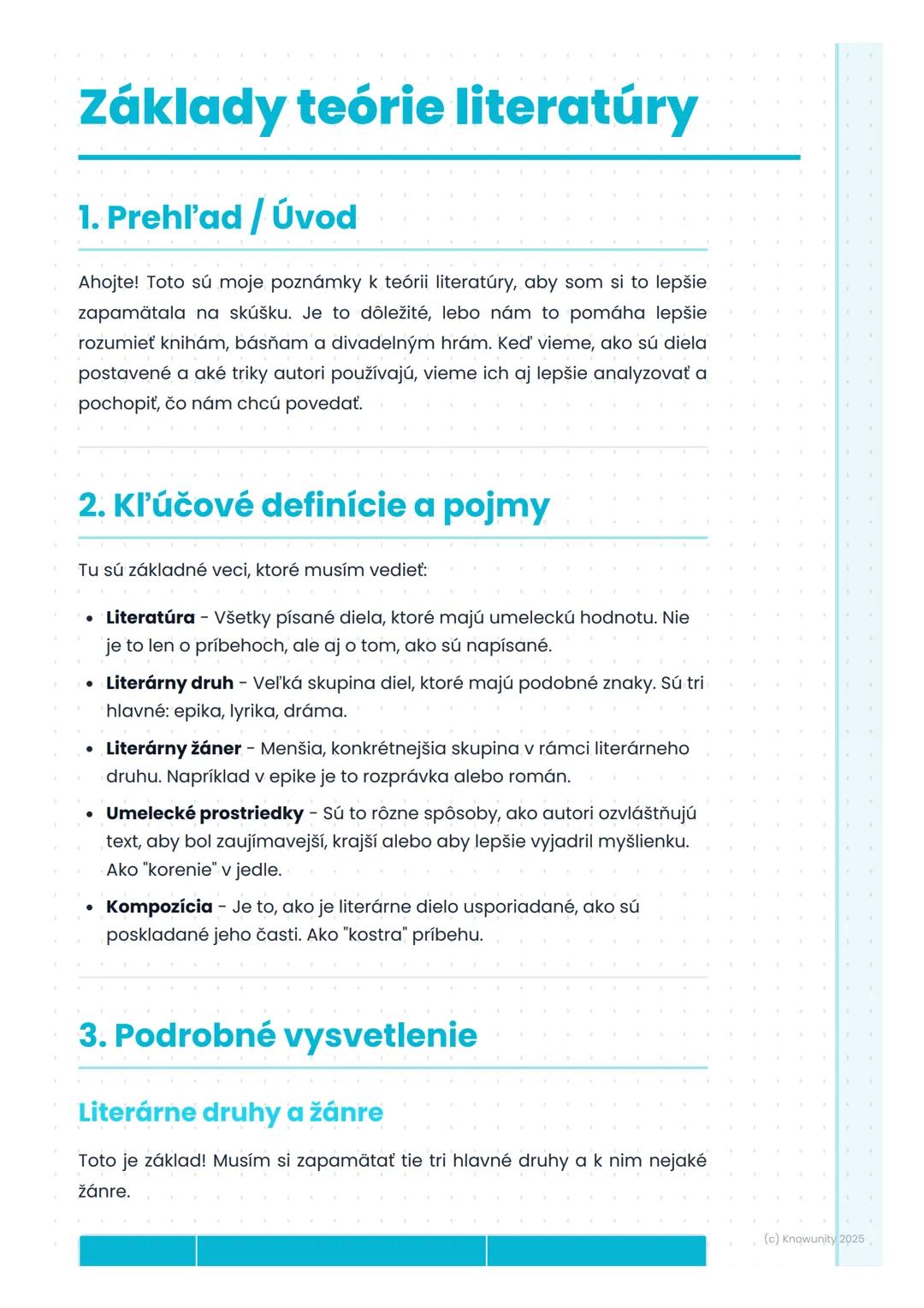 Základy teórie literatúry