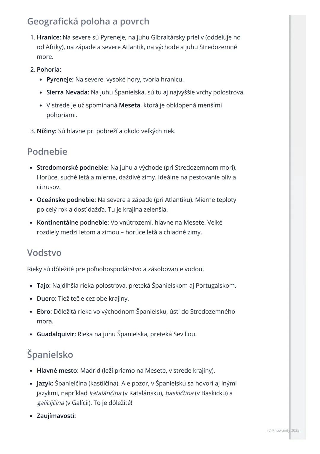 # Pyrenejský polostrov
(Španielsko, Portugalsko)

1. Prehľad / Úvod

Takže, Pyrenejský polostrov je veľká časť južnej Európy, ktorá vyzerá a
