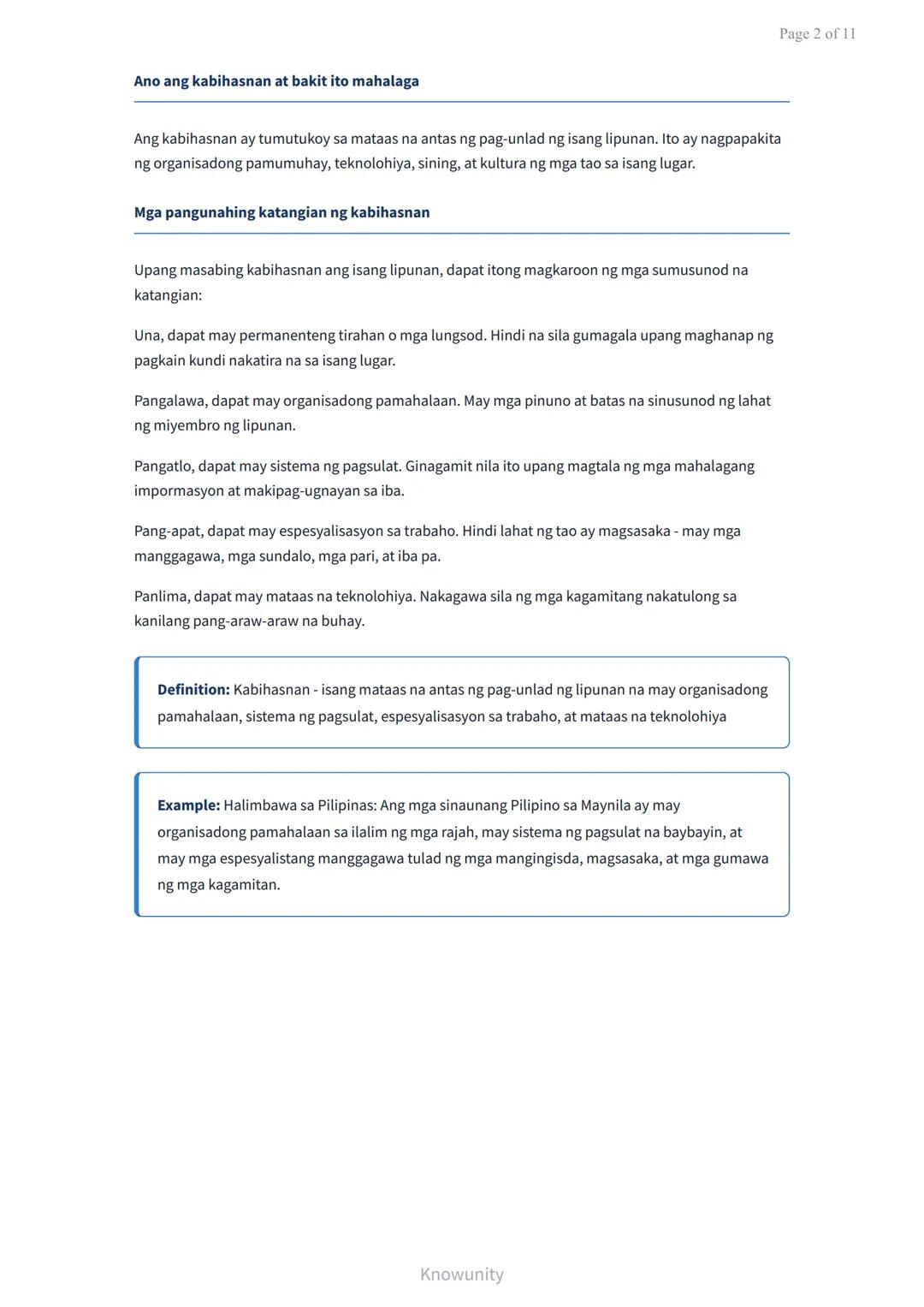 # Sinauang Kabihasnan ng Daigdig: Pagkakatulad at Pagkakaiba

Pag-aaral ng mga sinauang kabihasnan at kanilang mga katangian

## Mga Layunin