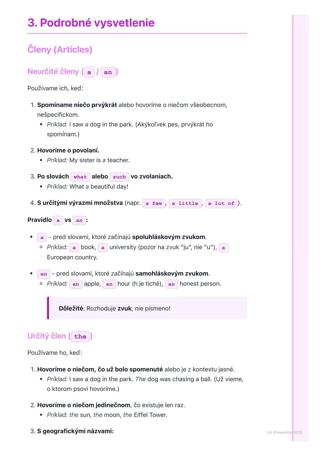 # Členy a kvantifikátory
(Articles and Quantifiers)

1. Prehľad / Úvod

Takže, dnes si prejdeme členy a kvantifikátory. Je to dosť dôležitá 