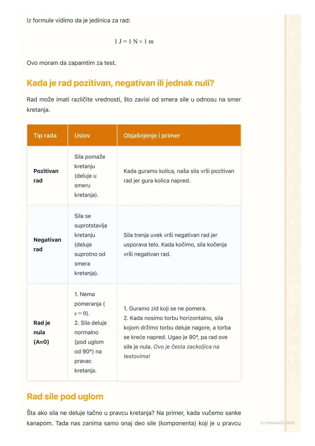 # Mehanički rad

Šta je mehanički rad?

U fizici, reč rad ima posebno značenje. Nije isto kao "raditi domaći" ili "ići na
posao". Mehanički 