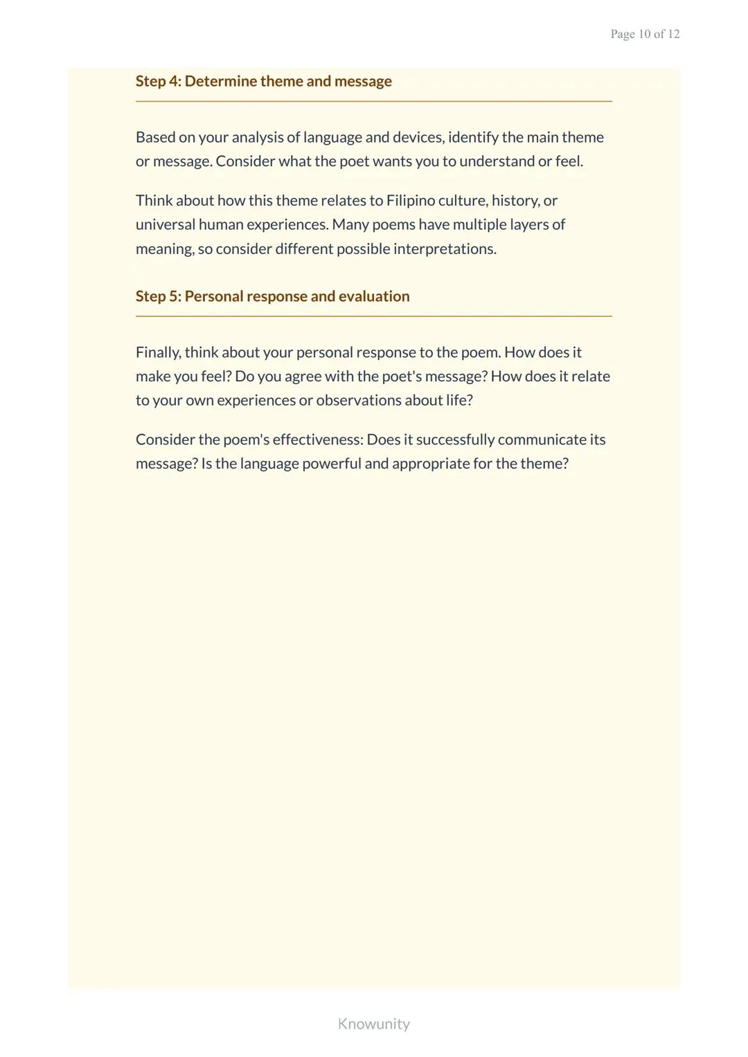 Philippine Literature: Poetry Types and Analysis for Grade 7
Understanding different types of poetry and how to
analyze them
What You Will L
