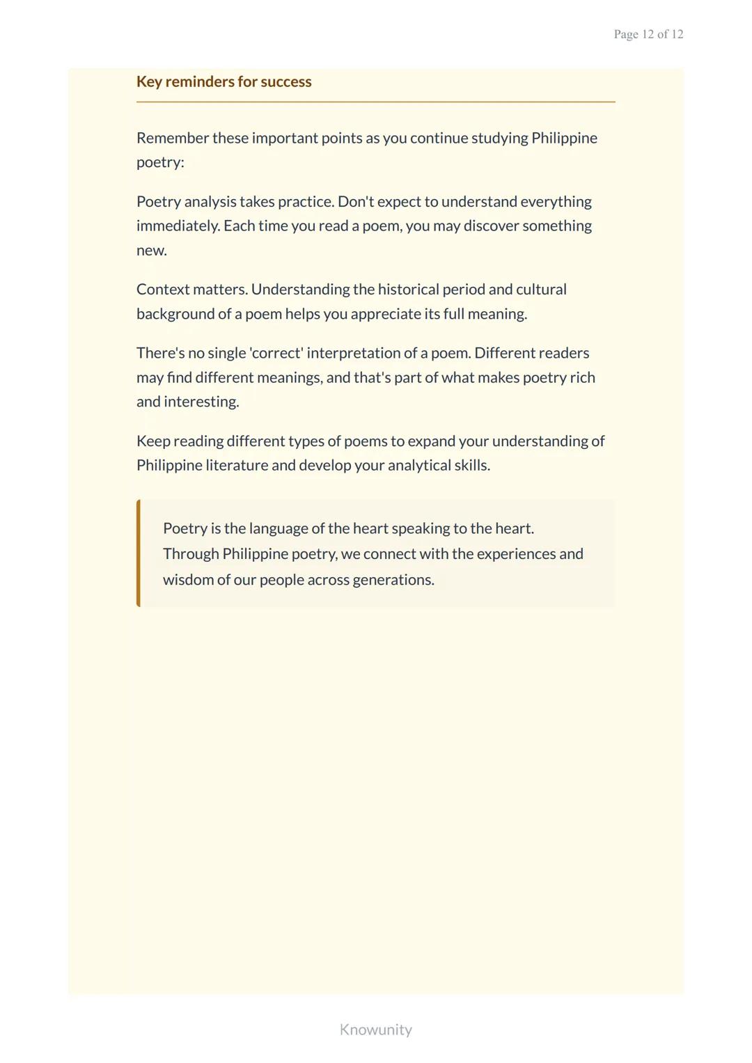 Philippine Literature: Poetry Types and Analysis for Grade 7
Understanding different types of poetry and how to
analyze them
What You Will L