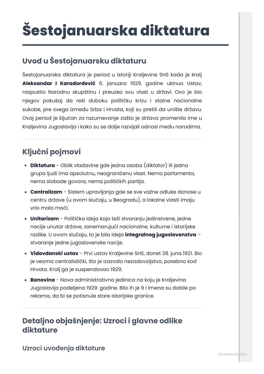 # Šestojanuarska diktatura

Uvod u šestojanuarsku diktaturu

Šestojanuarska diktatura je period u istoriji Kraljevine SHS kada je kralj
Alek