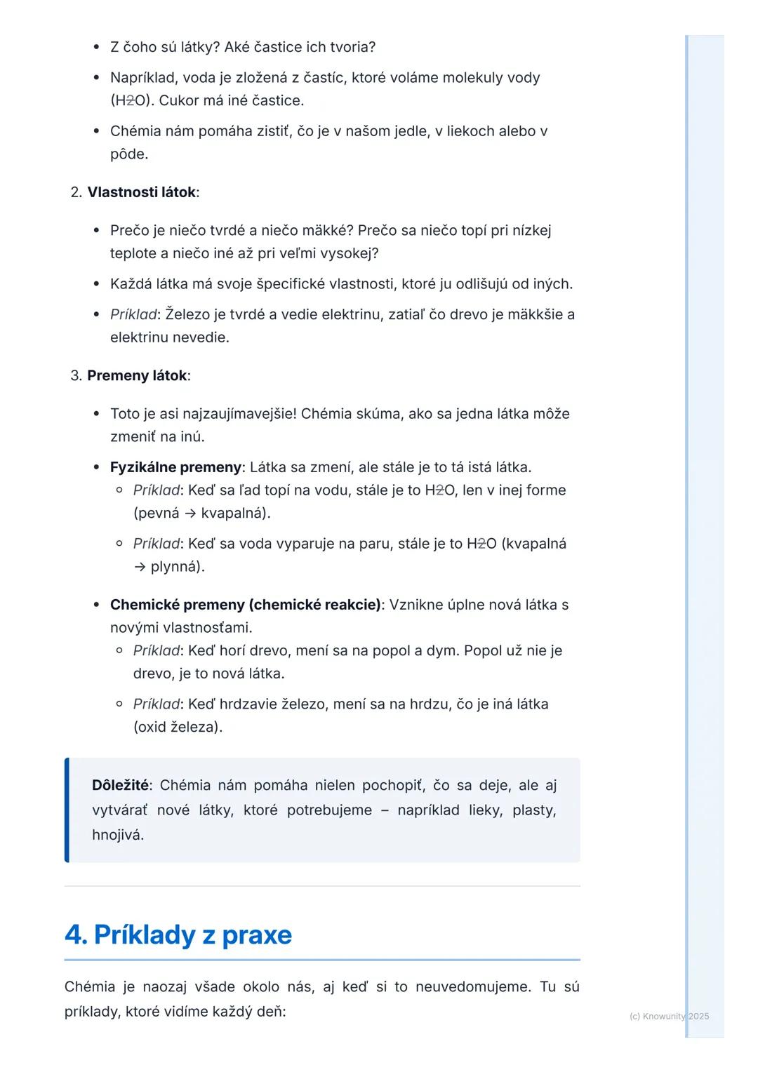 # Čo je chémia?

1. Prehľad / úvod

Takže, chémia. Na začiatku som si myslel, že to bude len o nejakých
skúmavkách a výbuchoch v laboratóriu