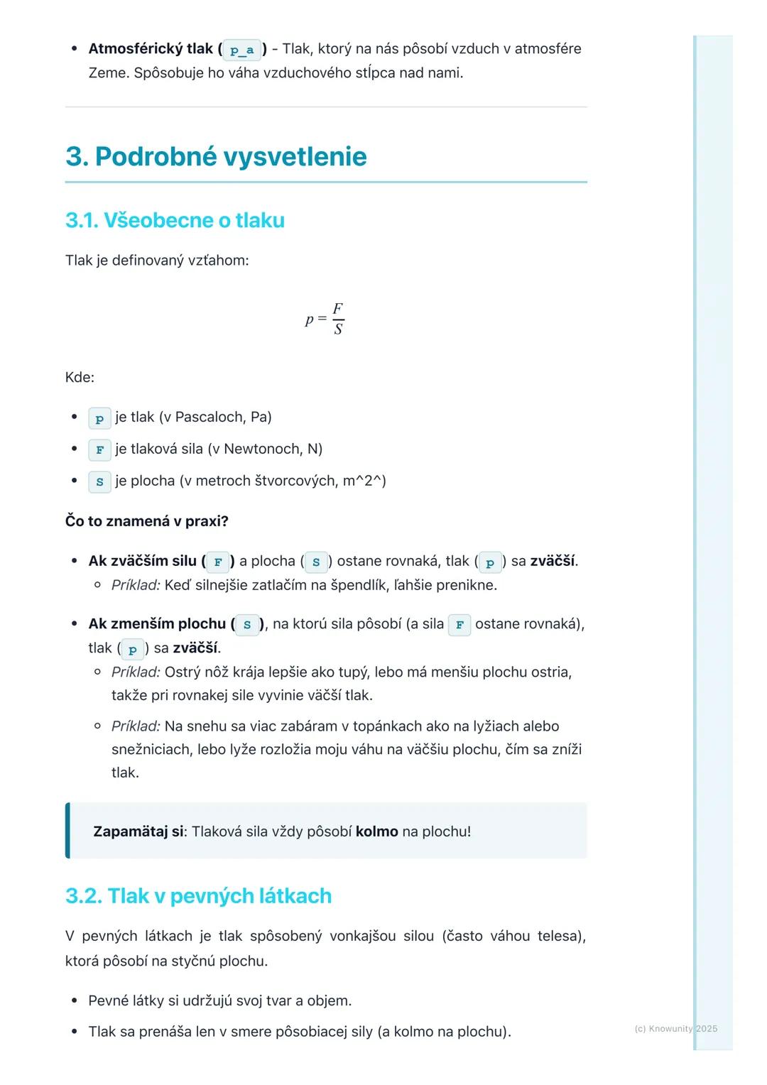 # Tlak v pevných látkach,
kvapalinách a plynoch

## 1. Prehľad tlaku

Ahojte! Dnes sa pozrieme na tlak, čo je super dôležitá téma vo fyzike.