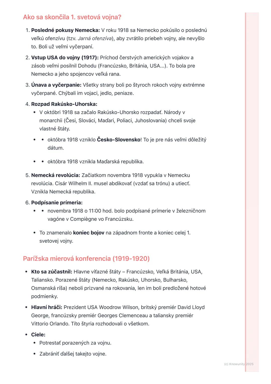 # Koniec vojny a mierové zmluvy

Koniec vojny a mierové zmluvy

1. Prehľad / Úvod

Takže, po štyroch rokoch hroznej vojny, ktorá zmenila sve