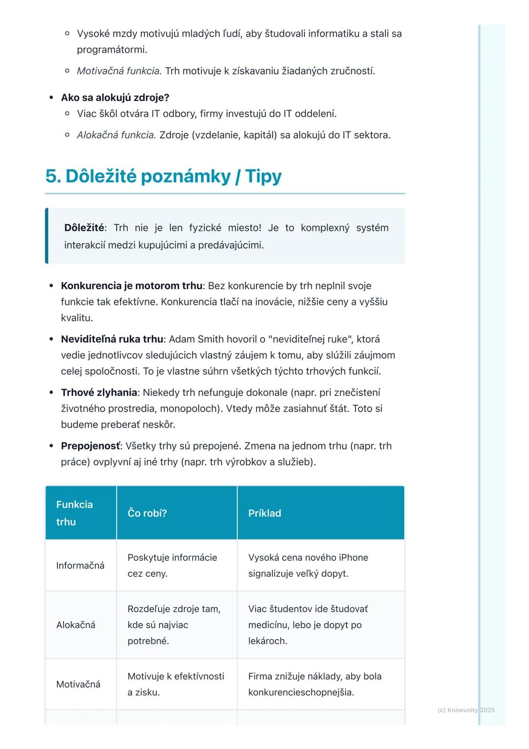 # Pojem trhu a jeho funkcie

1. Prehľad a úvod

V ekonomike je trh úplne základný pojem. Je to miesto, kde sa stretávajú ľudia,
ktorí chcú n