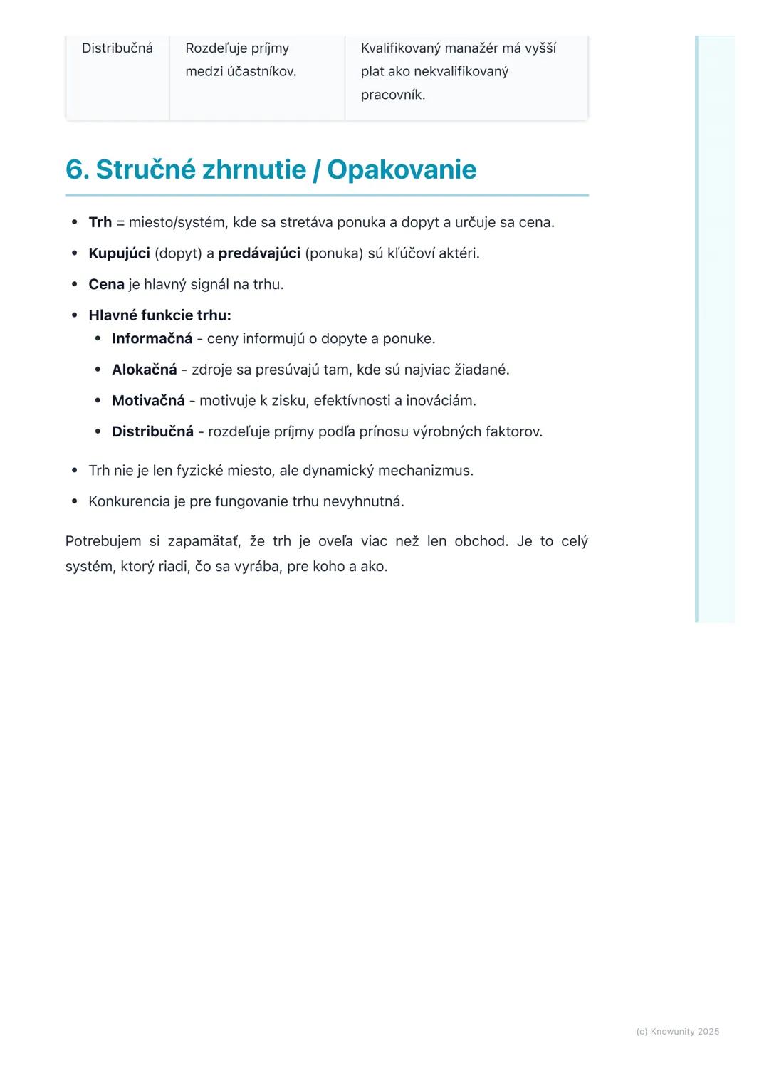 # Pojem trhu a jeho funkcie

1. Prehľad a úvod

V ekonomike je trh úplne základný pojem. Je to miesto, kde sa stretávajú ľudia,
ktorí chcú n
