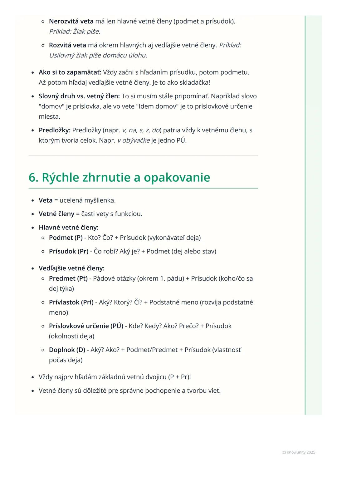 # Vetné členy - opakovanie

1. Prehľad a úvod

Takže, ideme si zopakovať vetné členy. To je super dôležité, aby sme vedeli,
ako sú vety posk