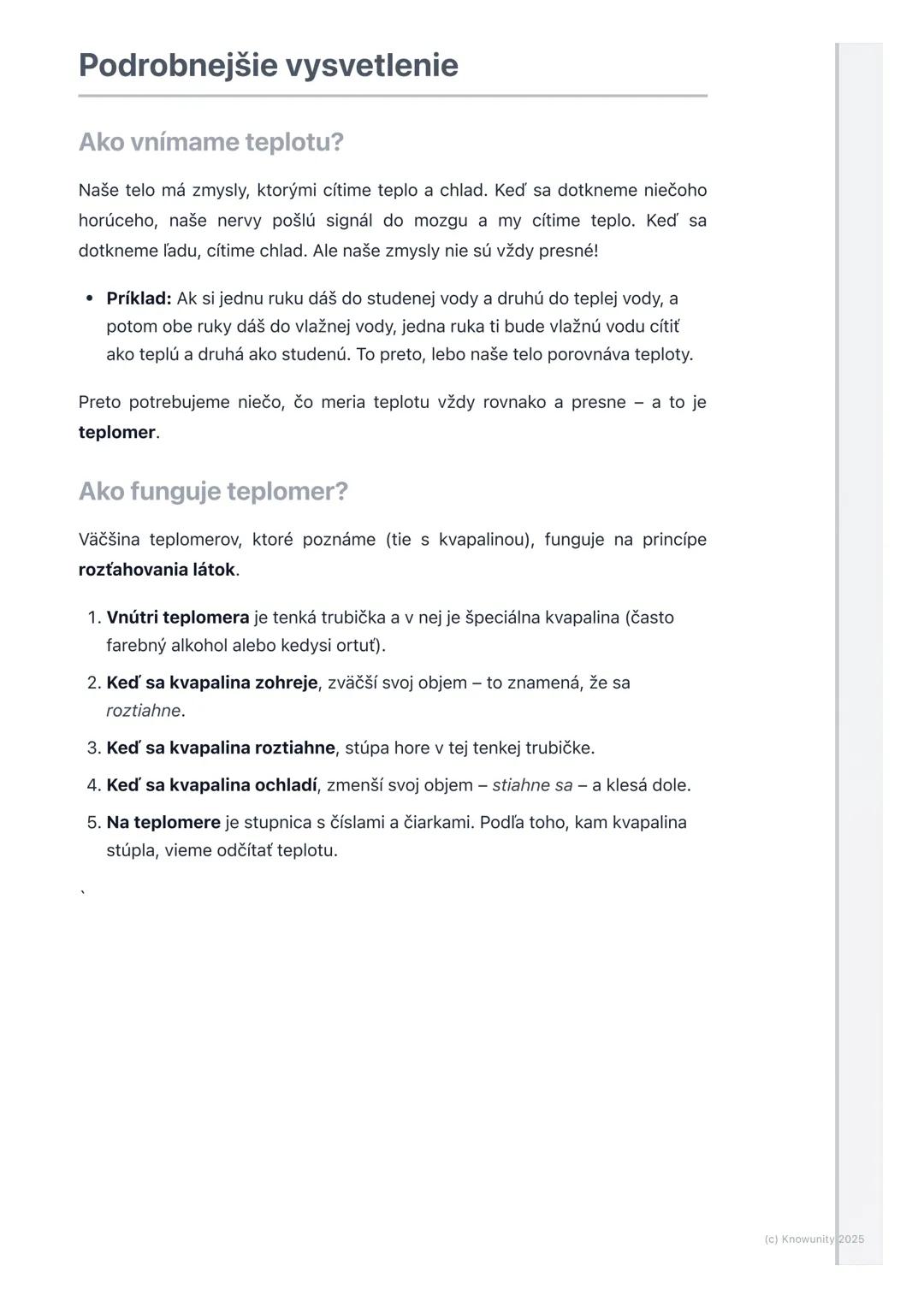 # Čo je teplota?

## Úvod - čo je teplota?

Teplota je jedna z najdôležitejších vecí, o ktorých sa budeme učiť vo fyzike. Je
to vlastne spôs