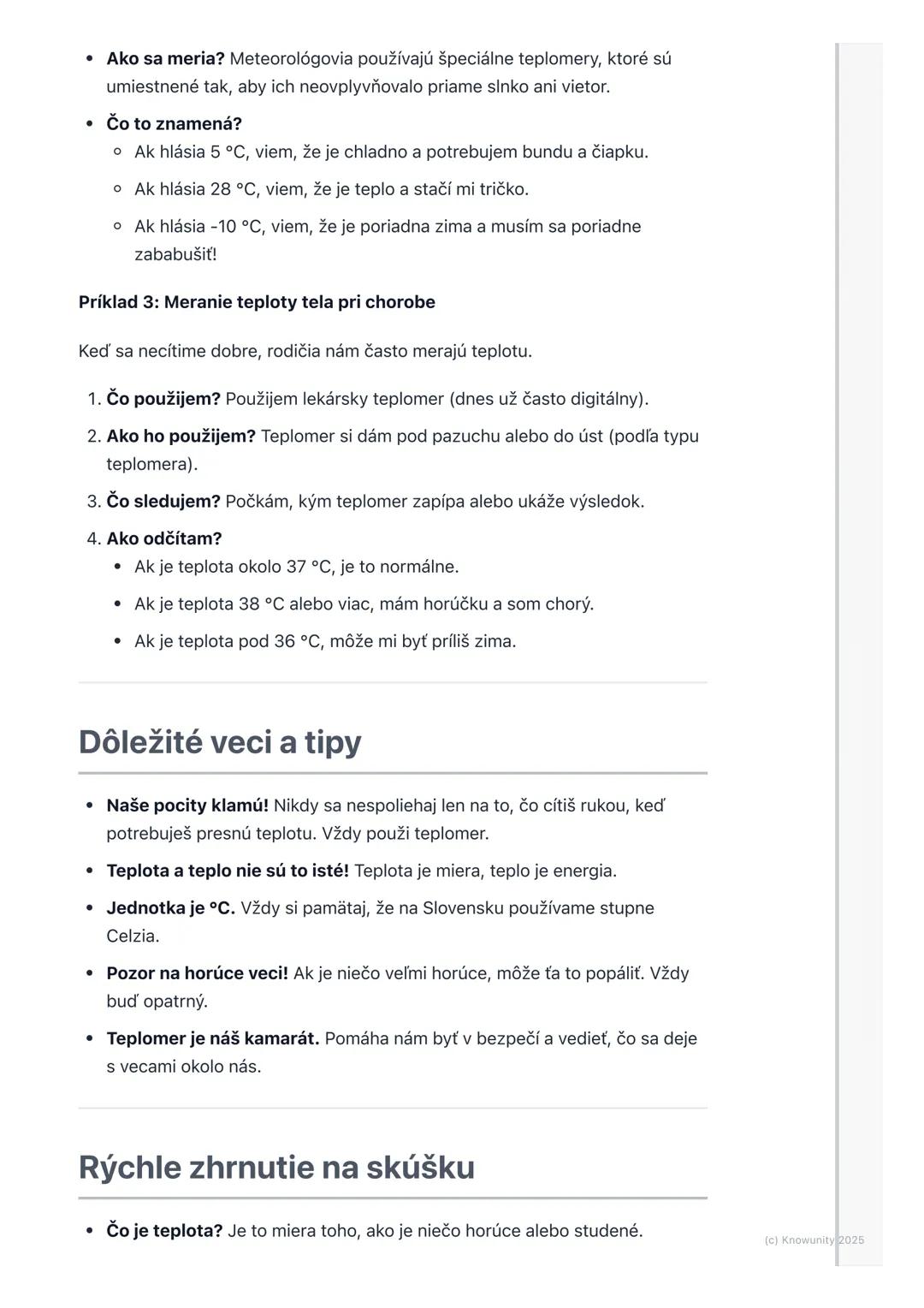 # Čo je teplota?

## Úvod - čo je teplota?

Teplota je jedna z najdôležitejších vecí, o ktorých sa budeme učiť vo fyzike. Je
to vlastne spôs