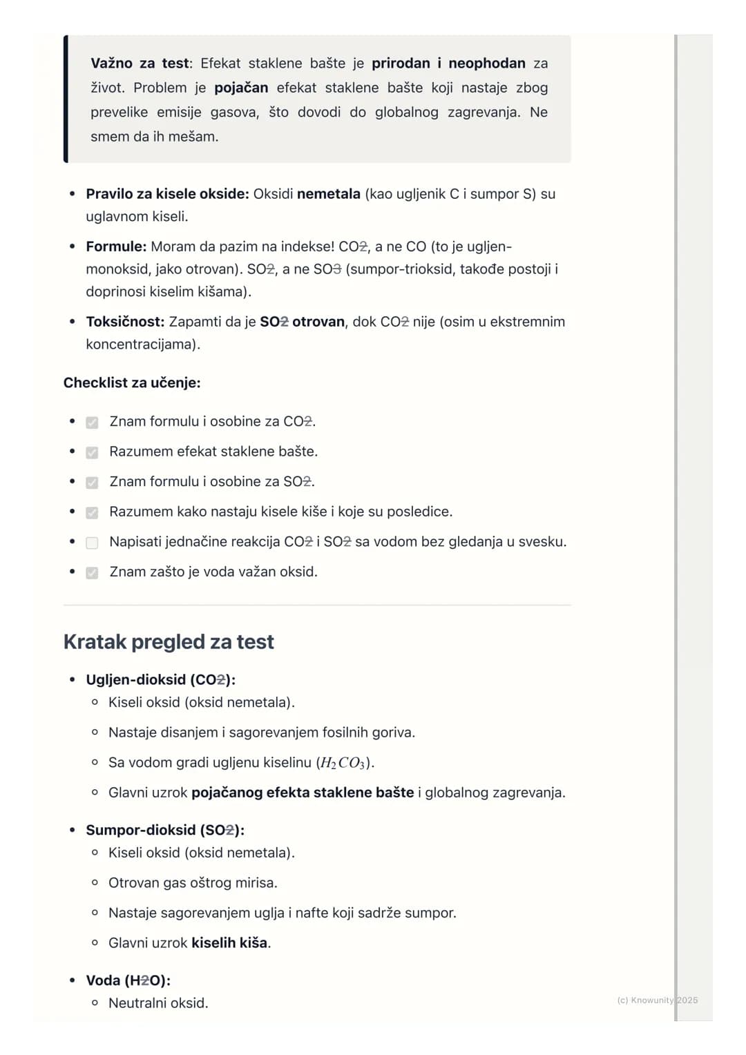 # Značajni oksidi

Uvod u značajne okside

Oksidi su svuda oko nas. Neki su bezopasni, a neki su veoma važni jer imaju
veliki uticaj na živo