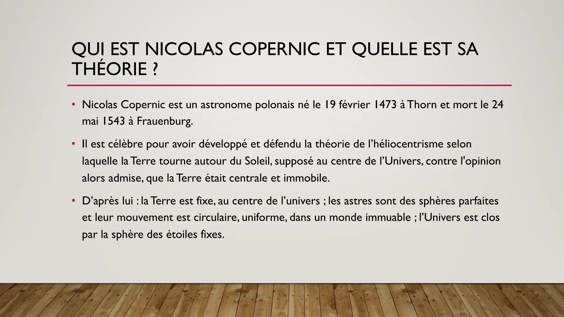 # DU GÉOCENTRISME À
# L'HÉLIOCENTRISME

LIVRE PAGE 172-173-180 # QU'EST CE QUE LE GÉOCENTRISME ET
# L'HÉLIOCENTRISME?

*   Le géocentrisme e