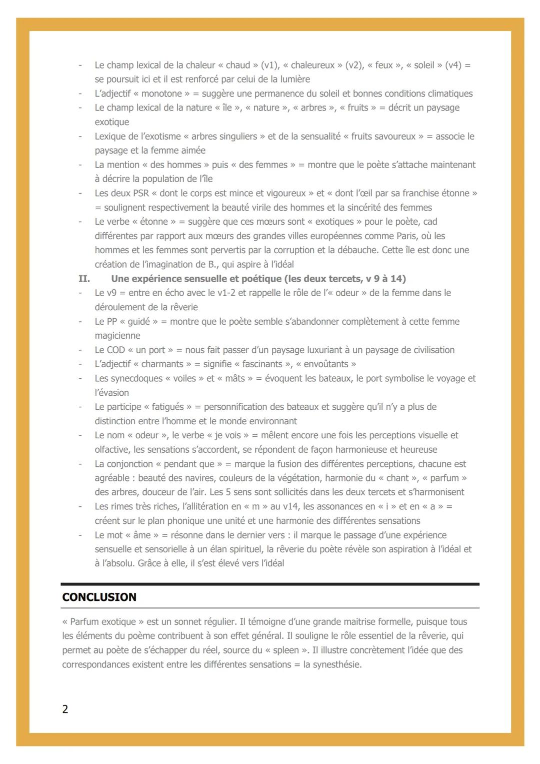 # PARFUM EXOTIQUE DE
# CHARLES BAUDELAIRE
Recueil <<< Les fleurs du mal » publié en 1857

# INTRODUCTION
→19ème, pendant Napoléon III avec l