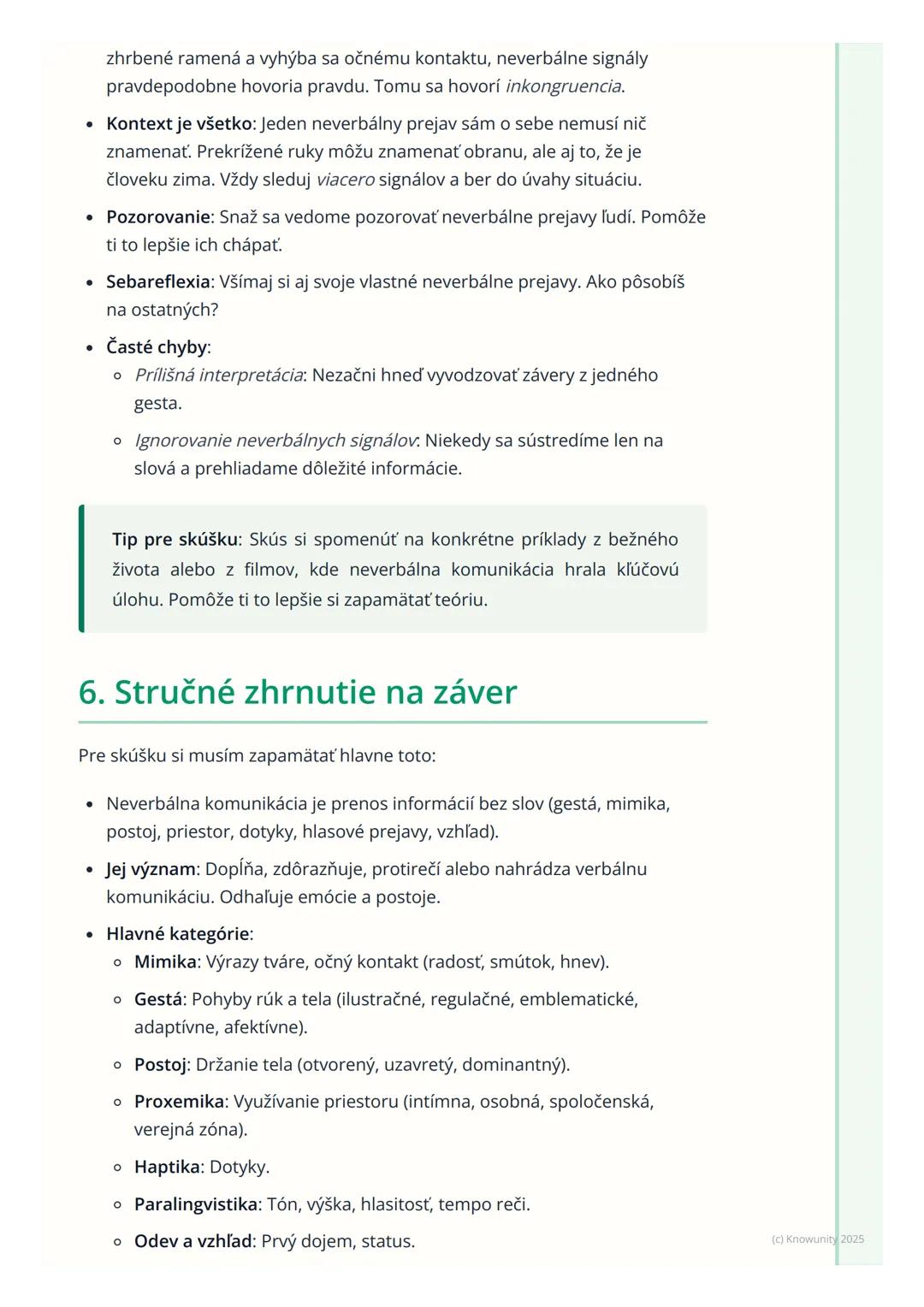 # Neverbálna komunikácia a jej
význam

1. Prehľad a úvod

Neverbálna komunikácia je fascinujúca oblasť, ktorá dopĺňa a často aj
prekonáva to